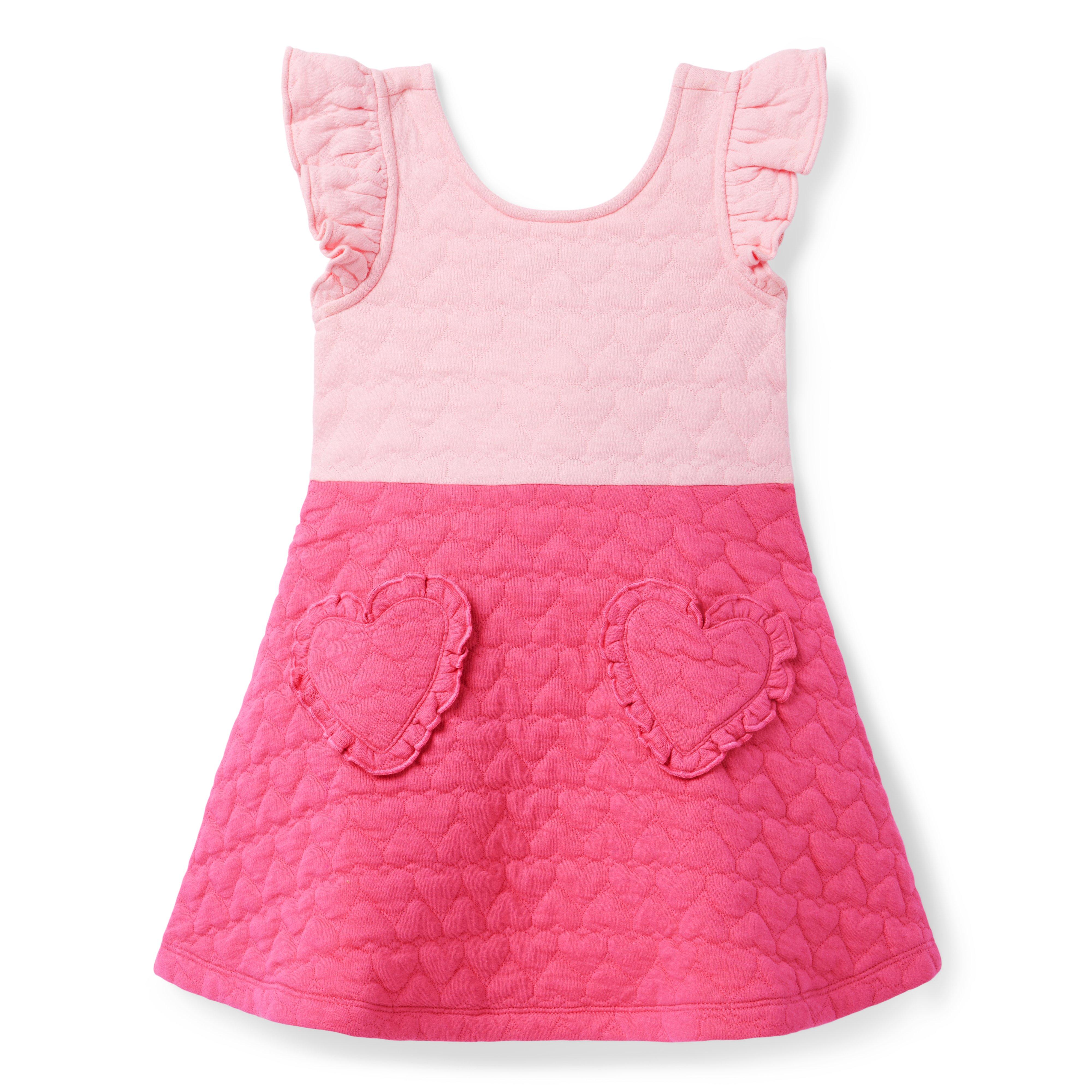 Girl Candy Pink Quilted Heart Pocket Dress by Janie and Jack