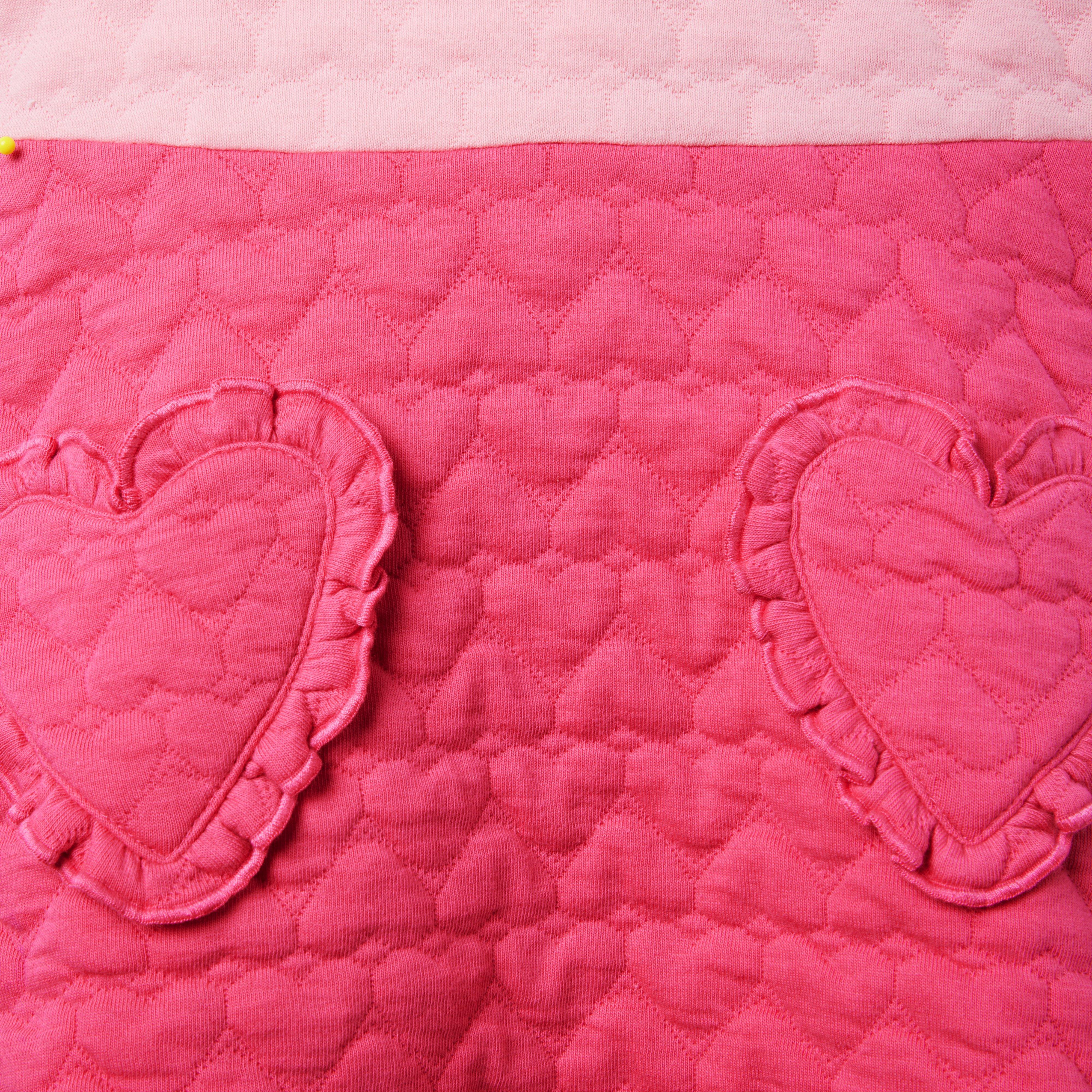 Quilted Heart Pocket Dress image number 2