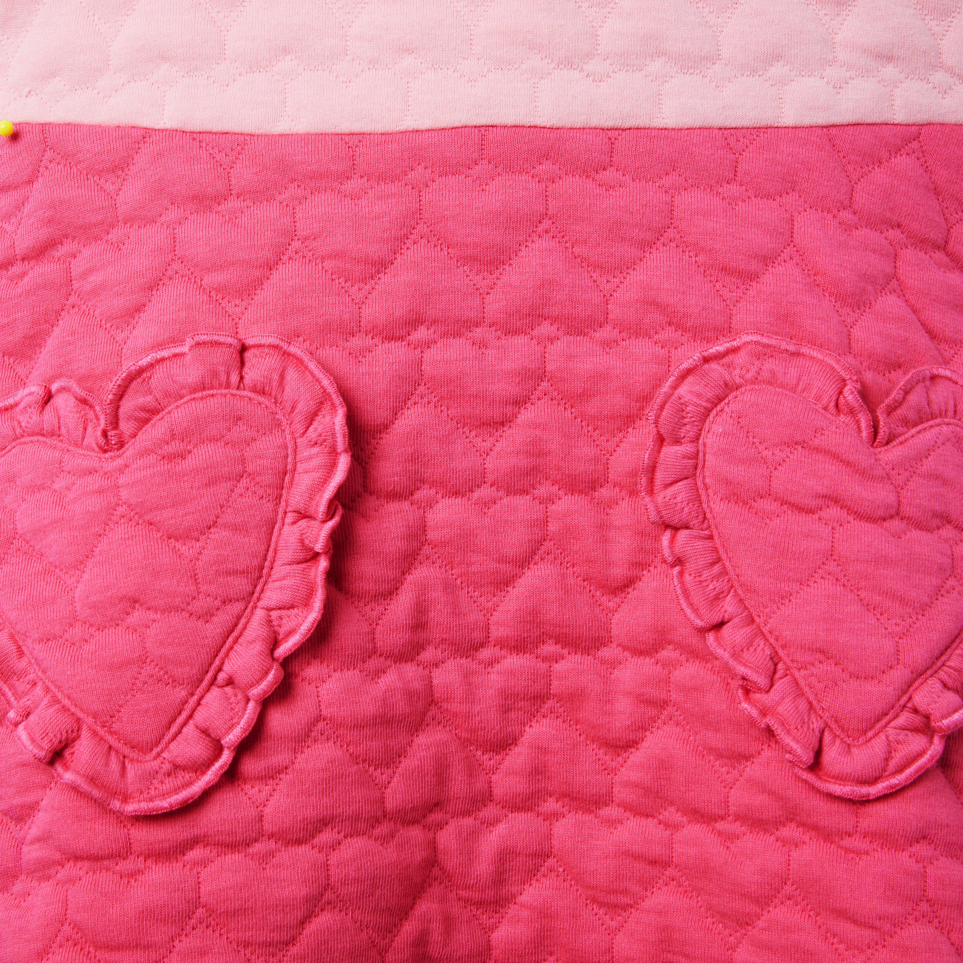 Quilted Heart Pocket Dress image number 2