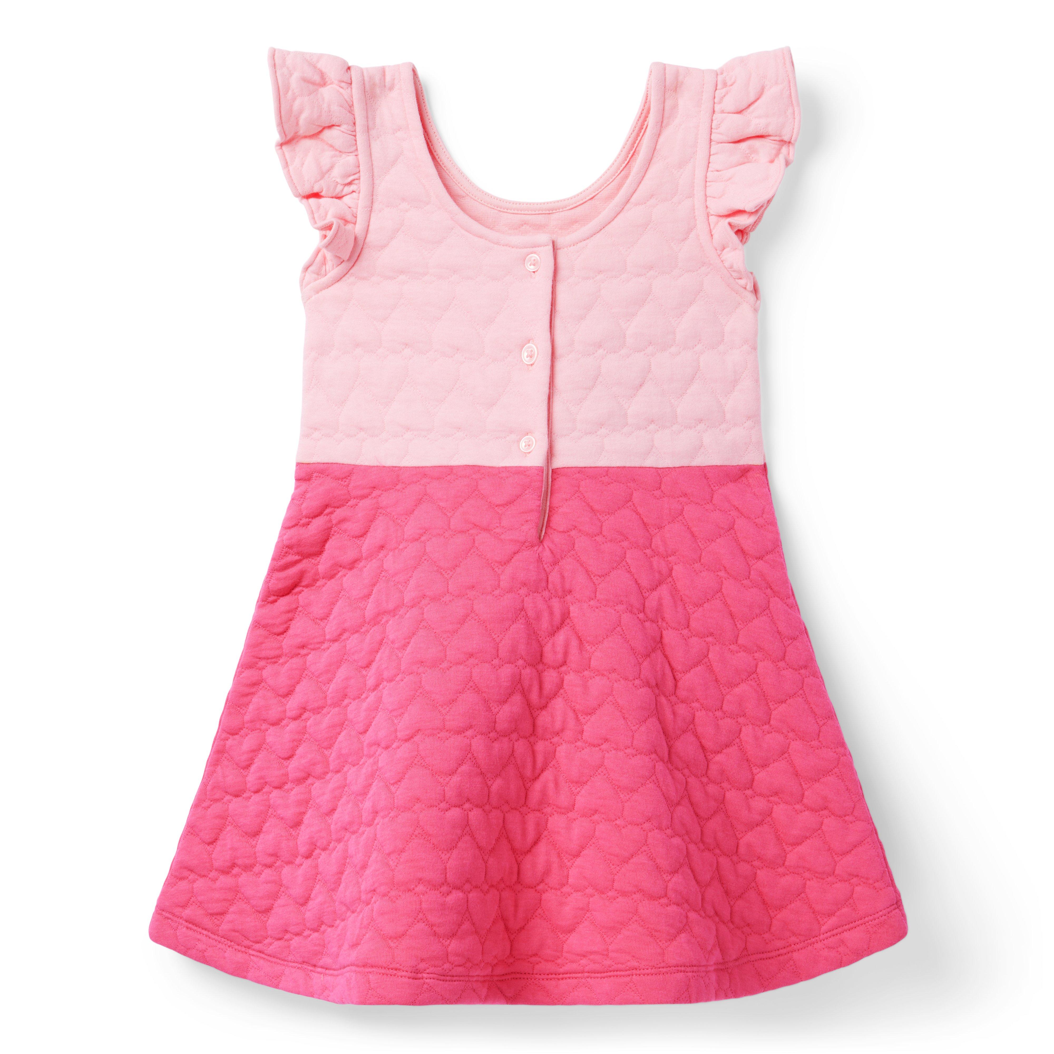 Quilted Heart Pocket Dress