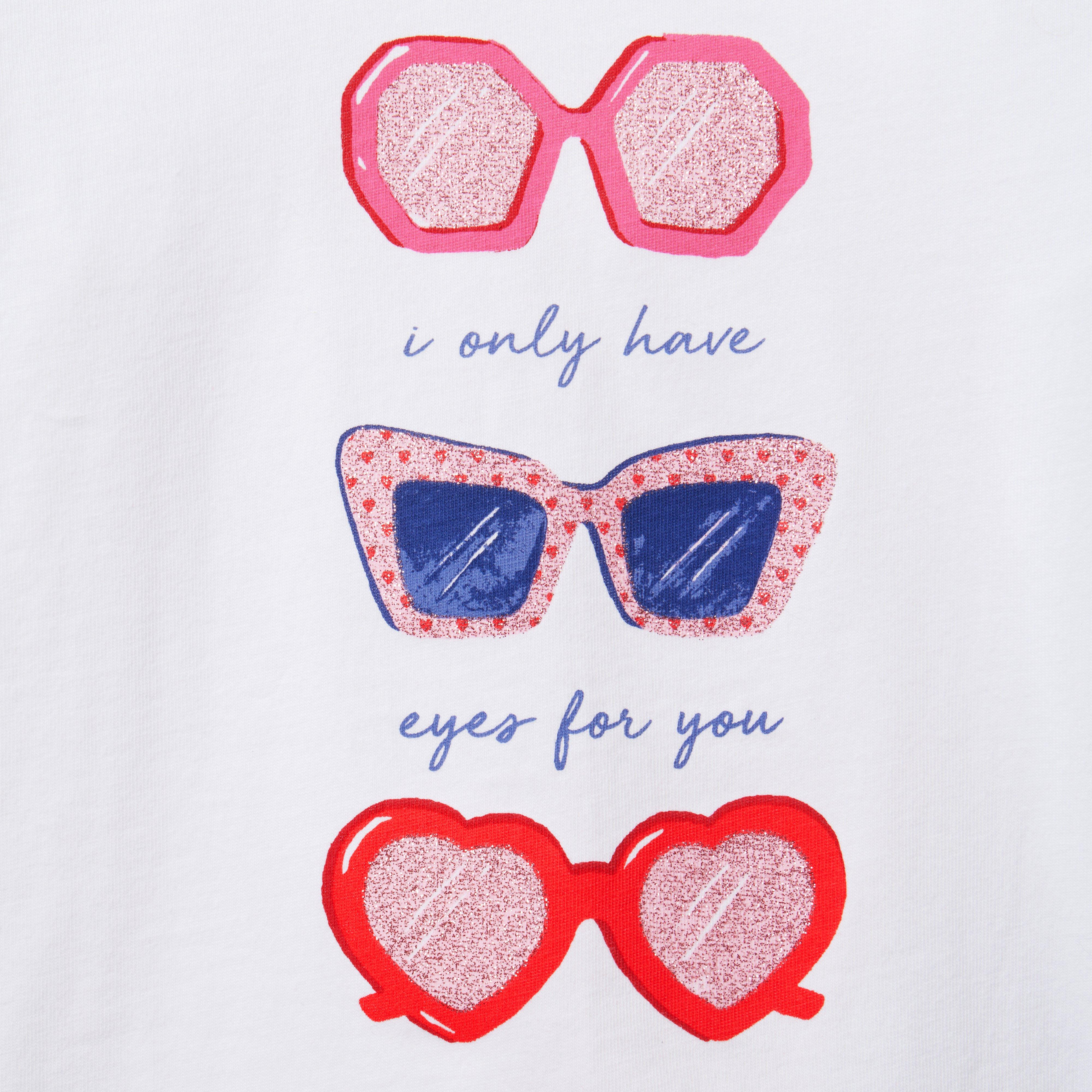 Girl White Sunglasses Tee By Janie And Jack 