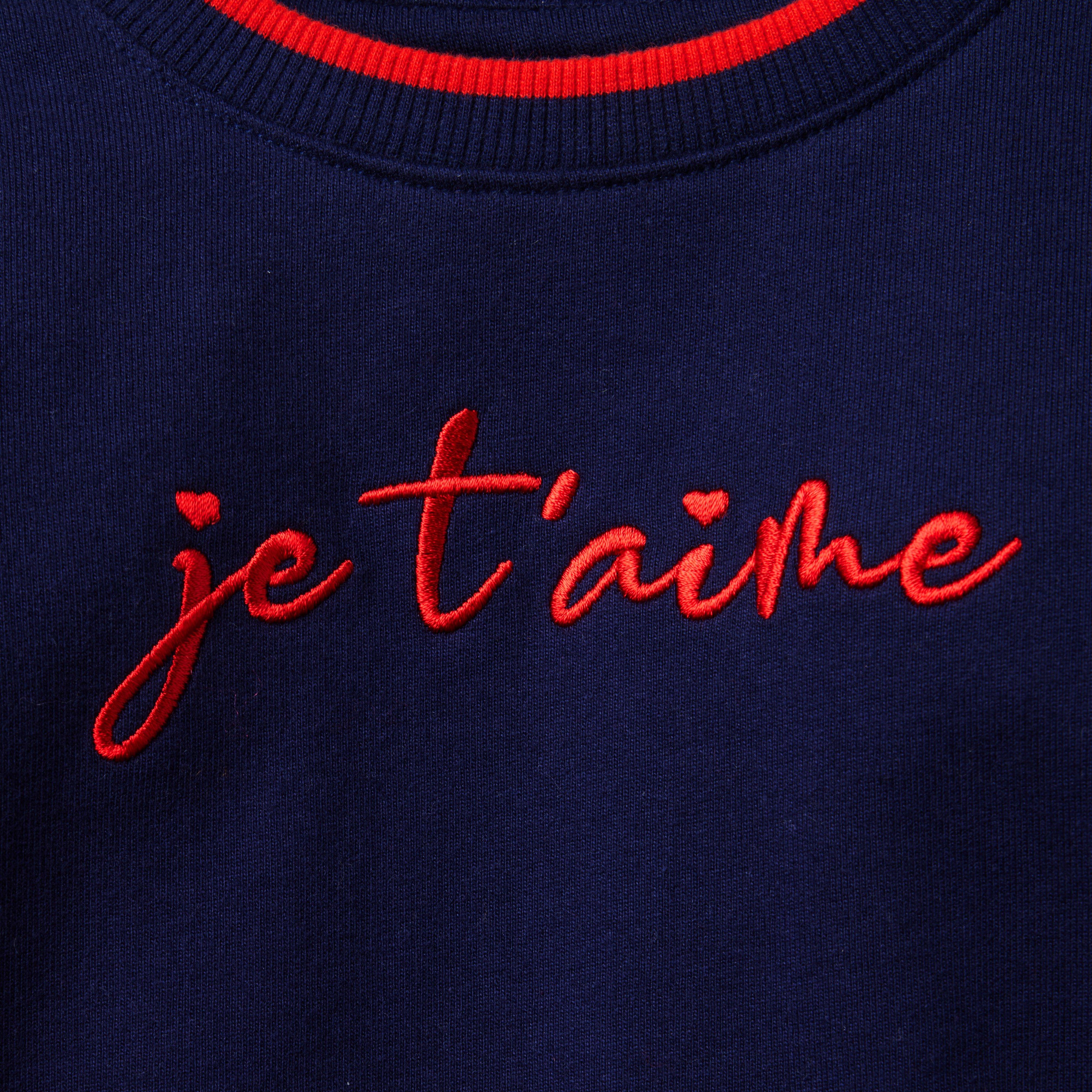 Embroidered Je T'aime Sweatshirt image number 2