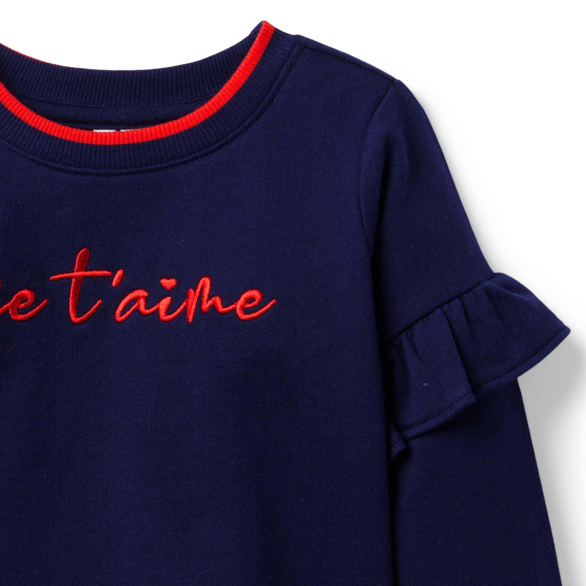 Embroidered Je T'aime Sweatshirt image number 3