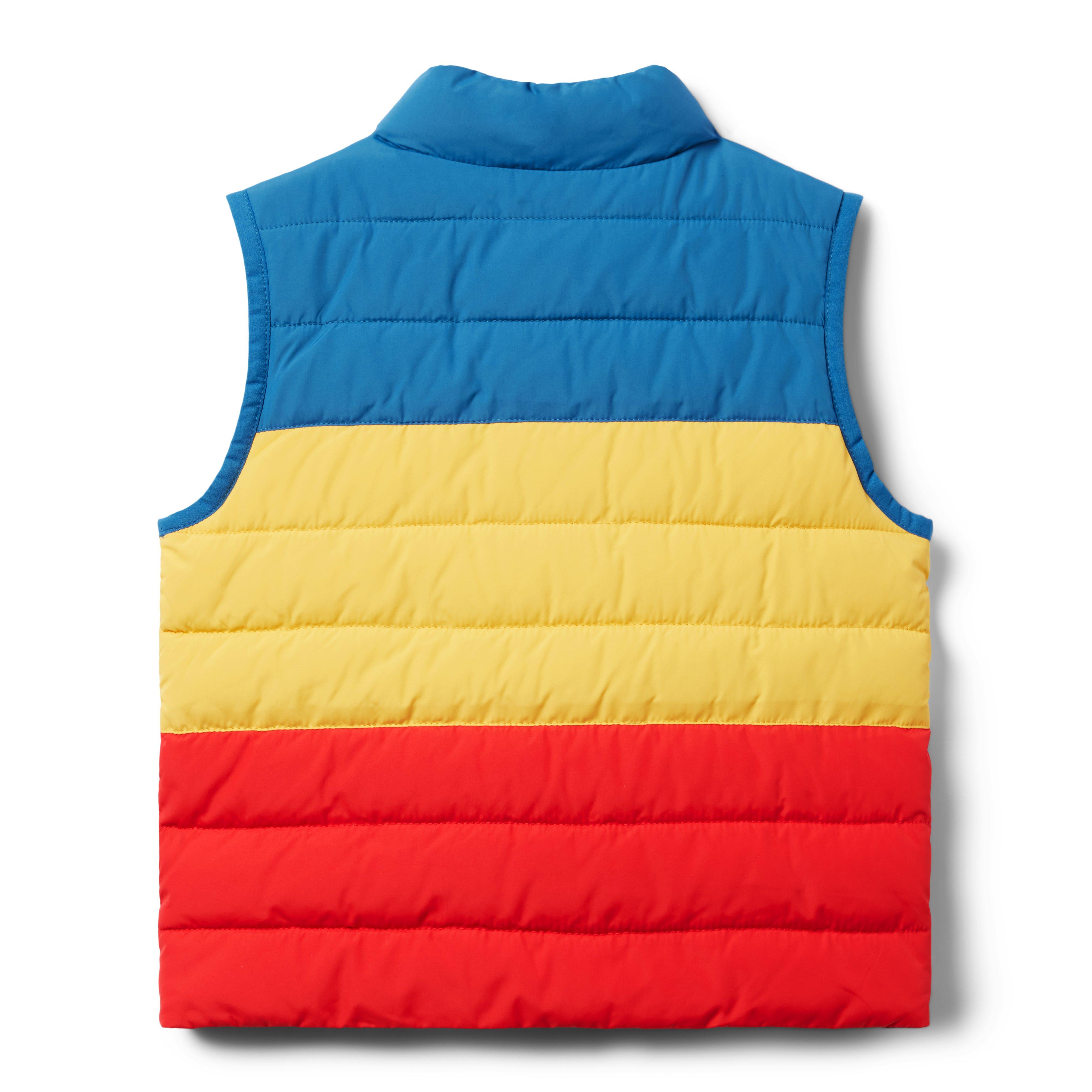 Colorblocked Puffer Vest