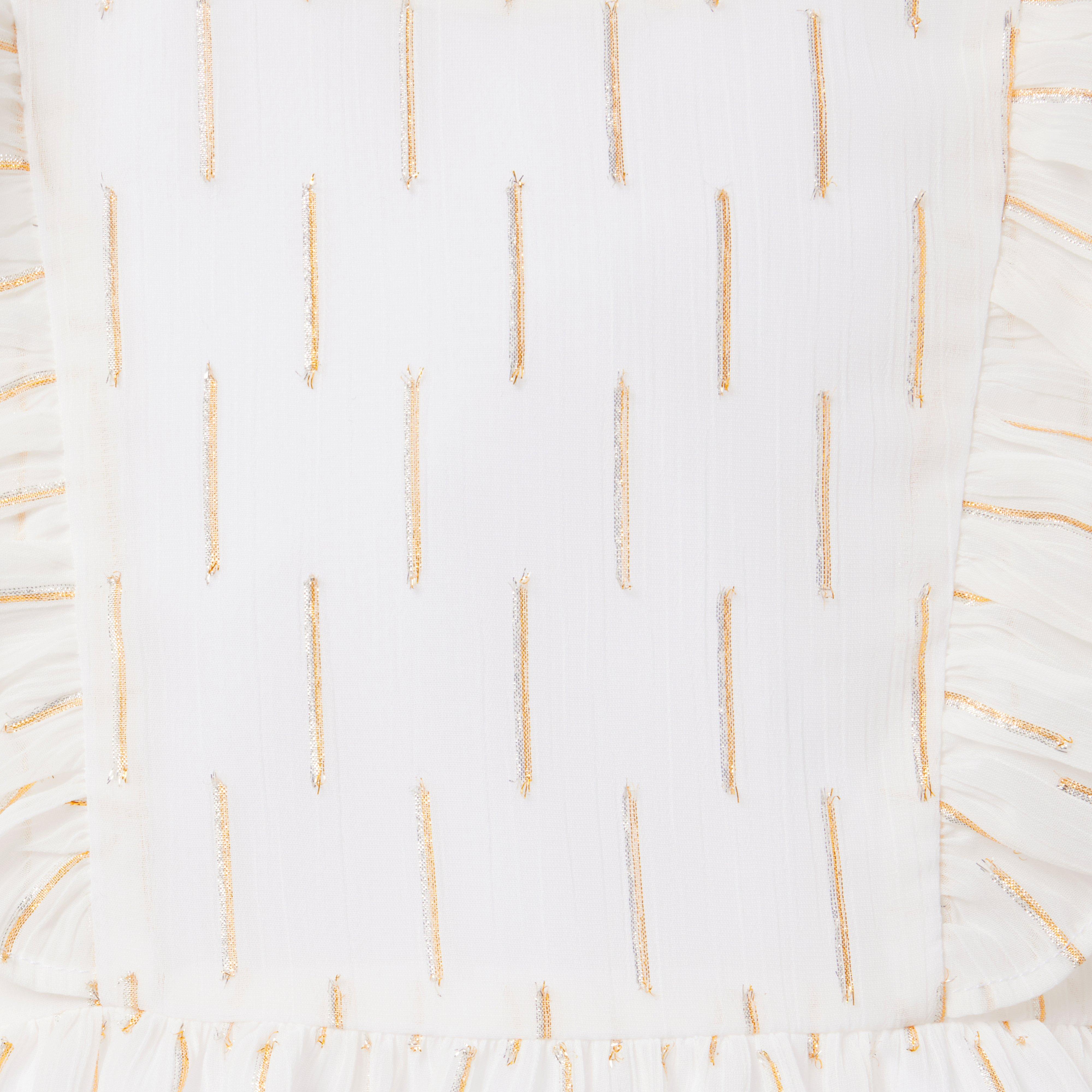 Metallic Clip Stripe Dress  image number 2