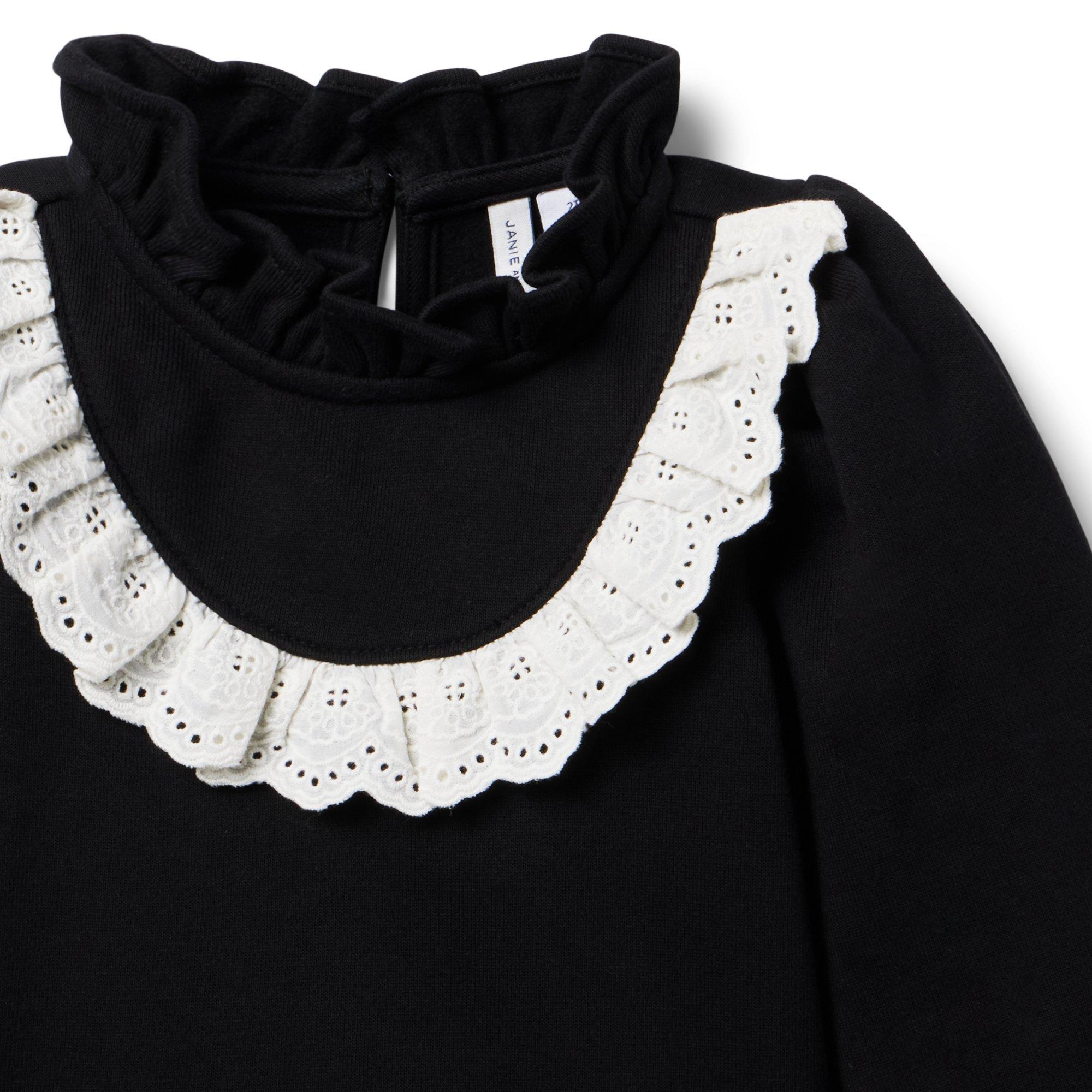 Eyelet Ruffle Sweatshirt image number 2