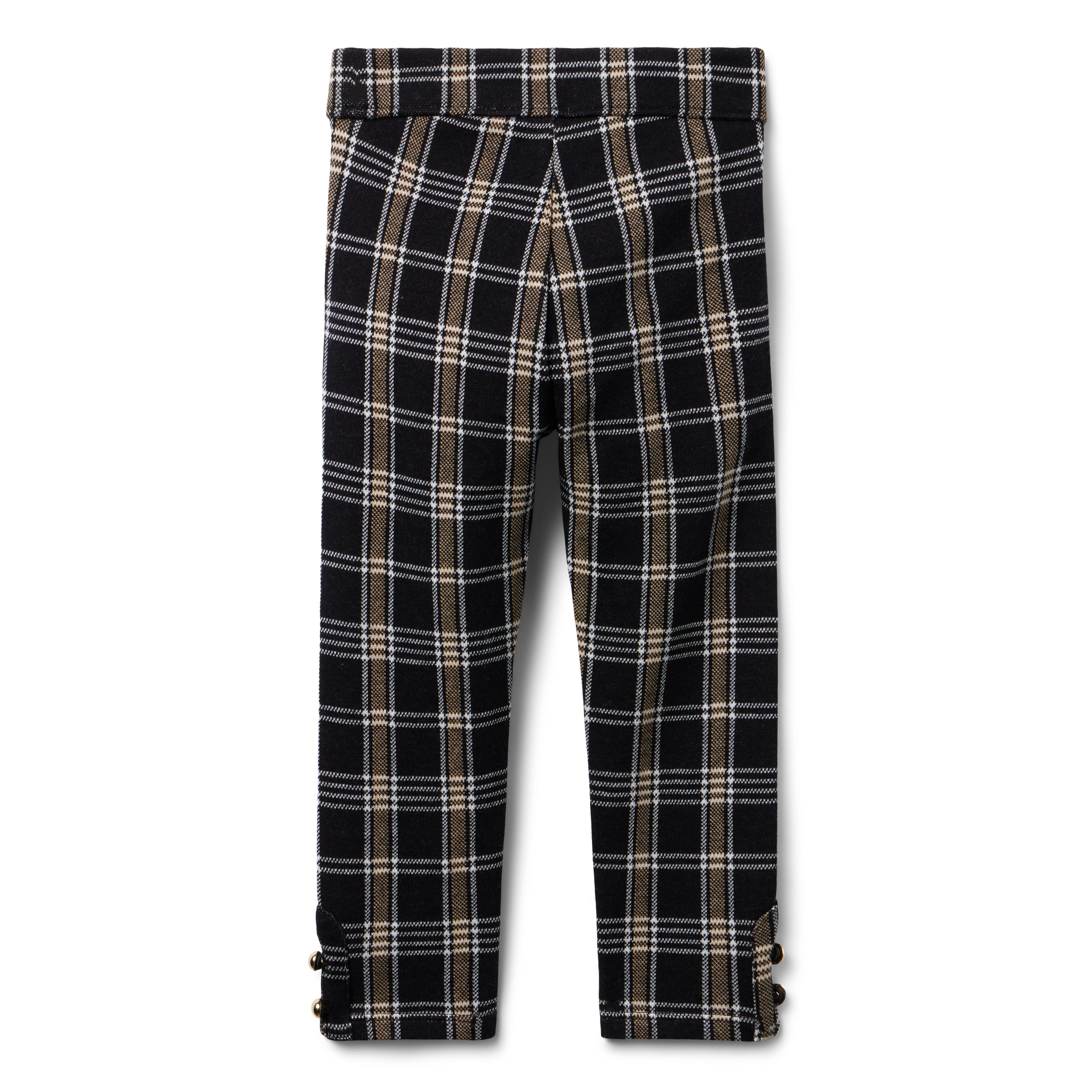 Tartan Button Cuff Jacquard Pant image number 1