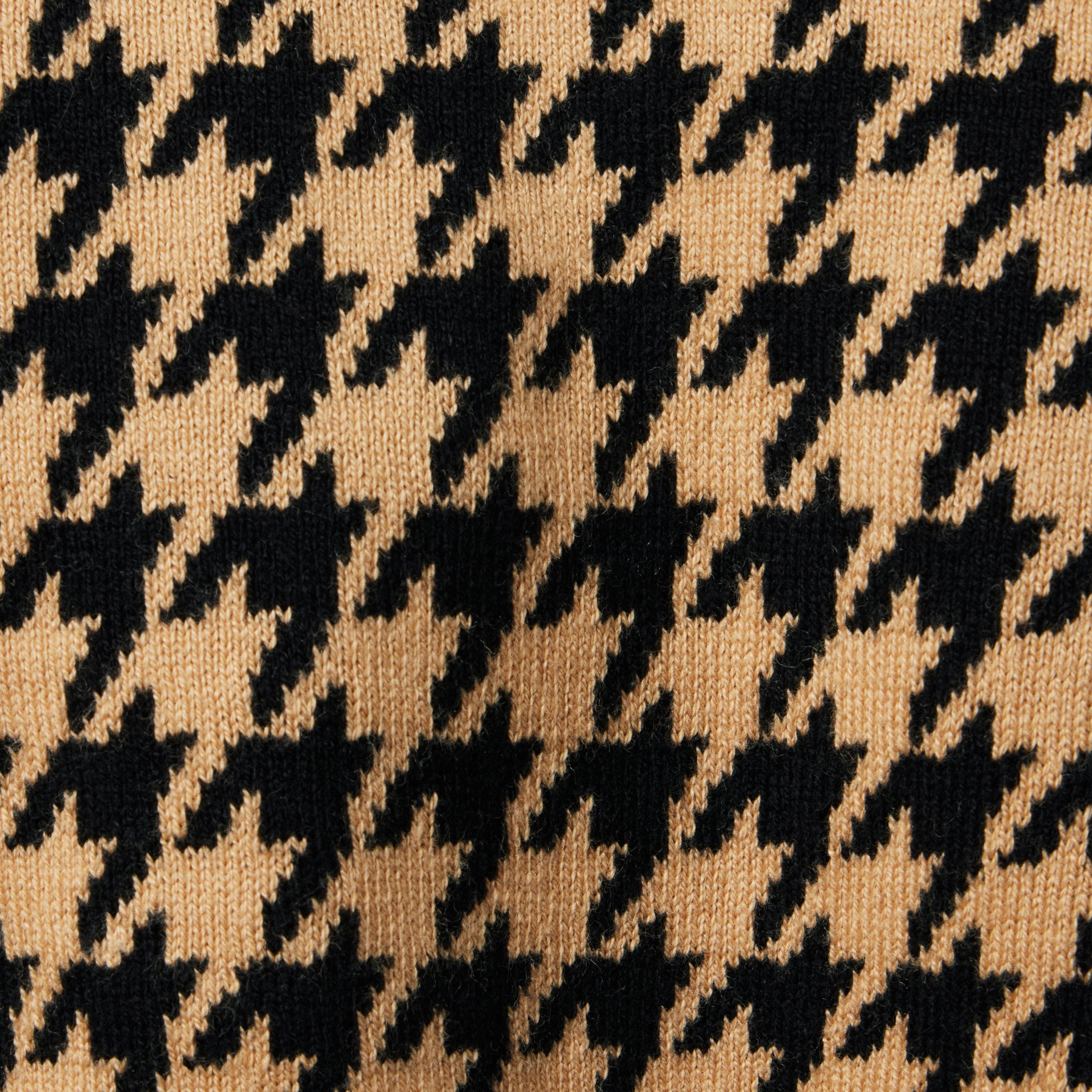 Houndstooth Cropped Sweater image number 2