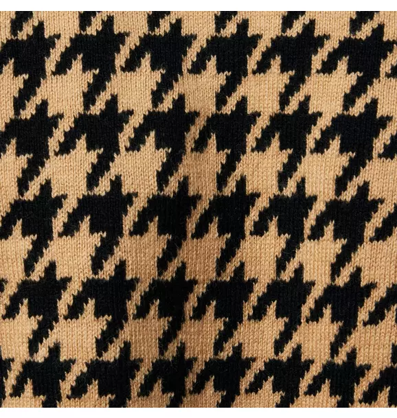 Houndstooth Cropped Sweater image number 2