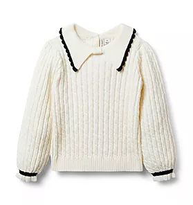 The Collared Cable Sweater