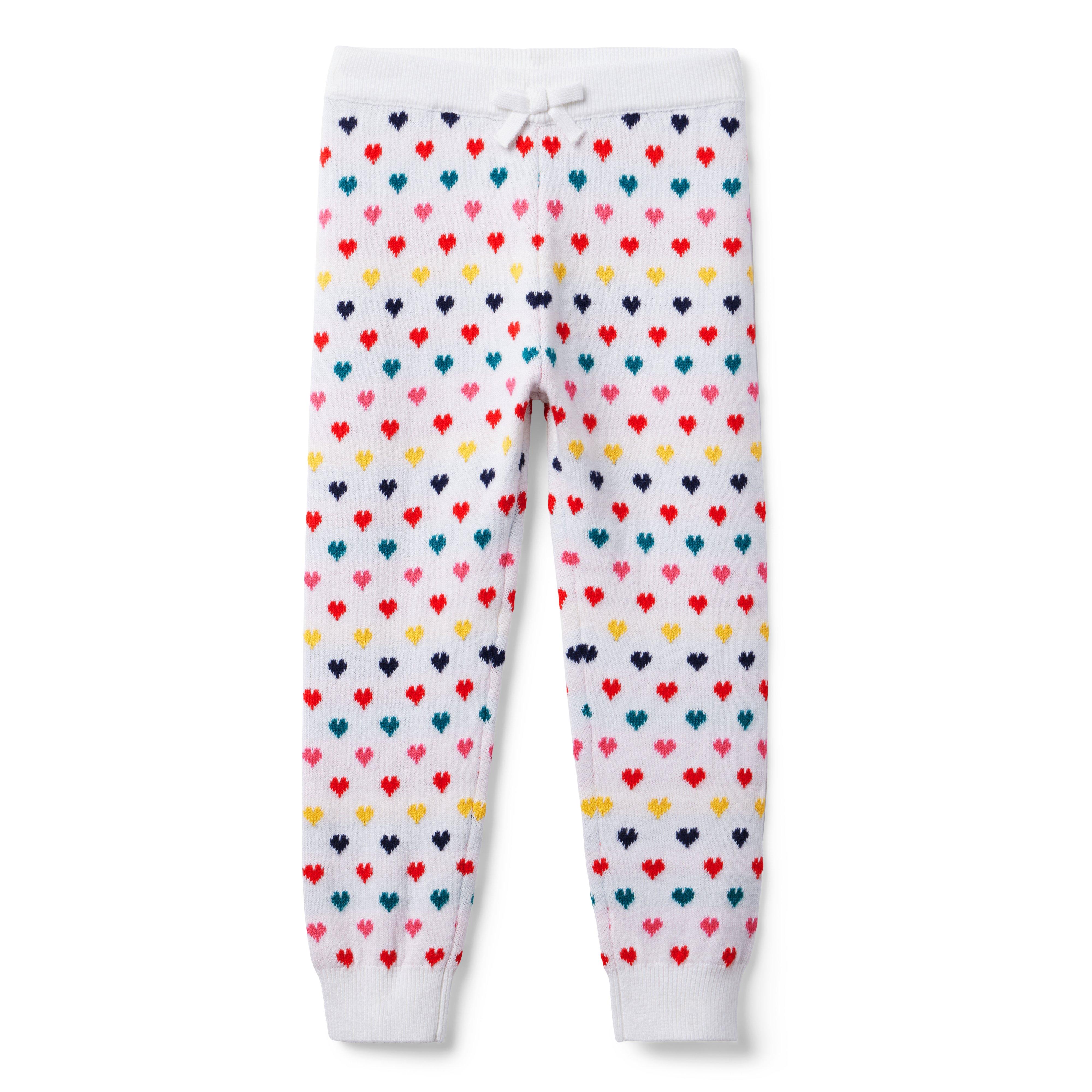 Girl White Heart Heart Sweater Jogger by Janie and Jack