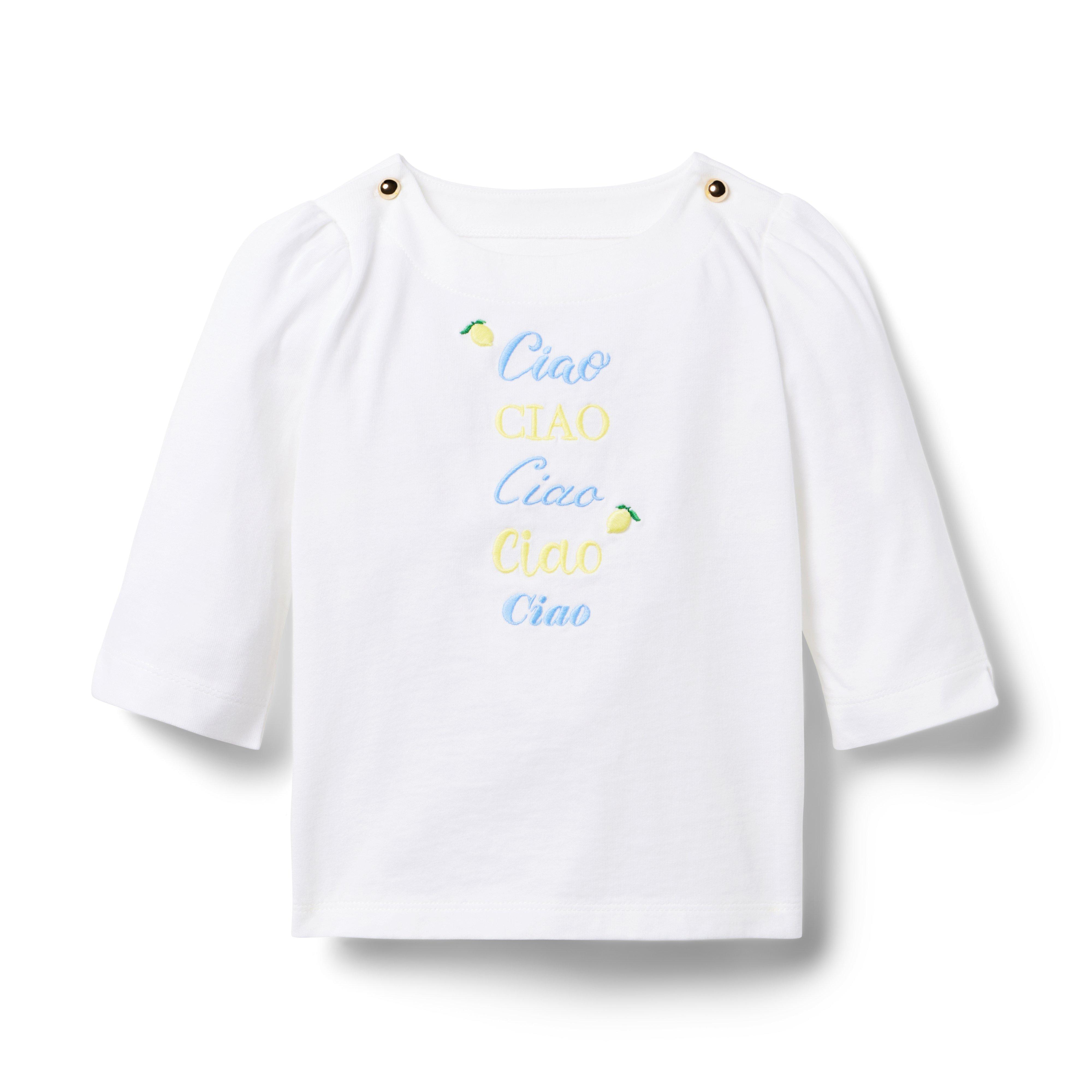 Embroidered Ciao Tee image number 0