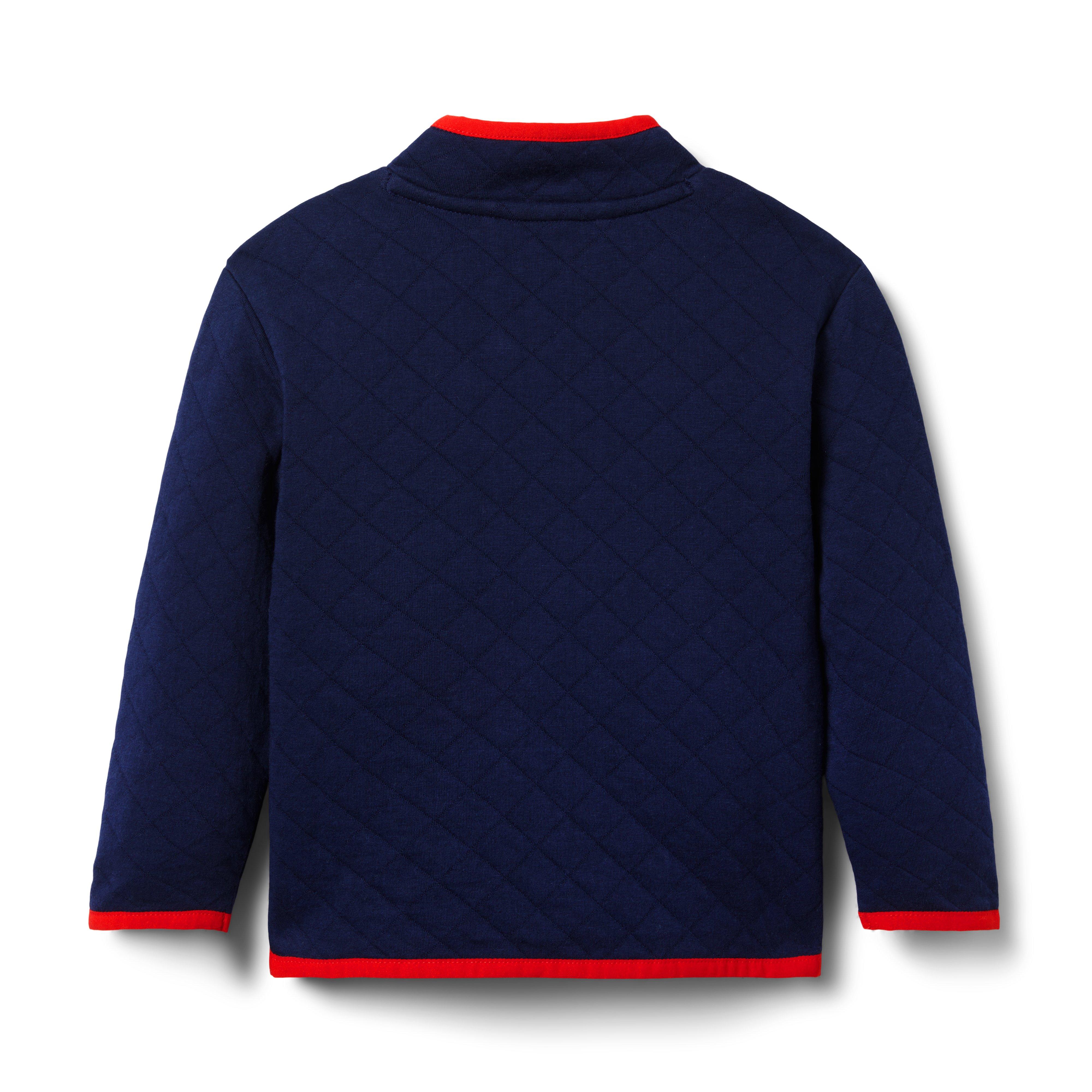 The Quilted Half-Zip Sweatshirt