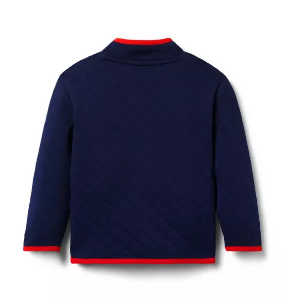 The Quilted Half-Zip Sweatshirt image number 1