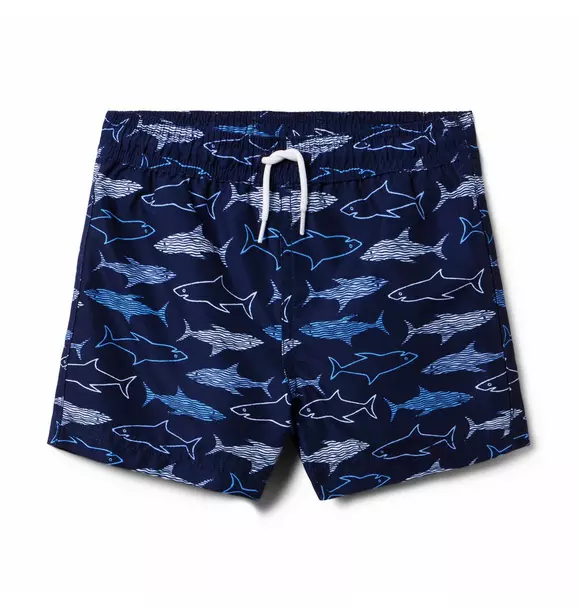 Recycled Shark Swim Trunk image number 0