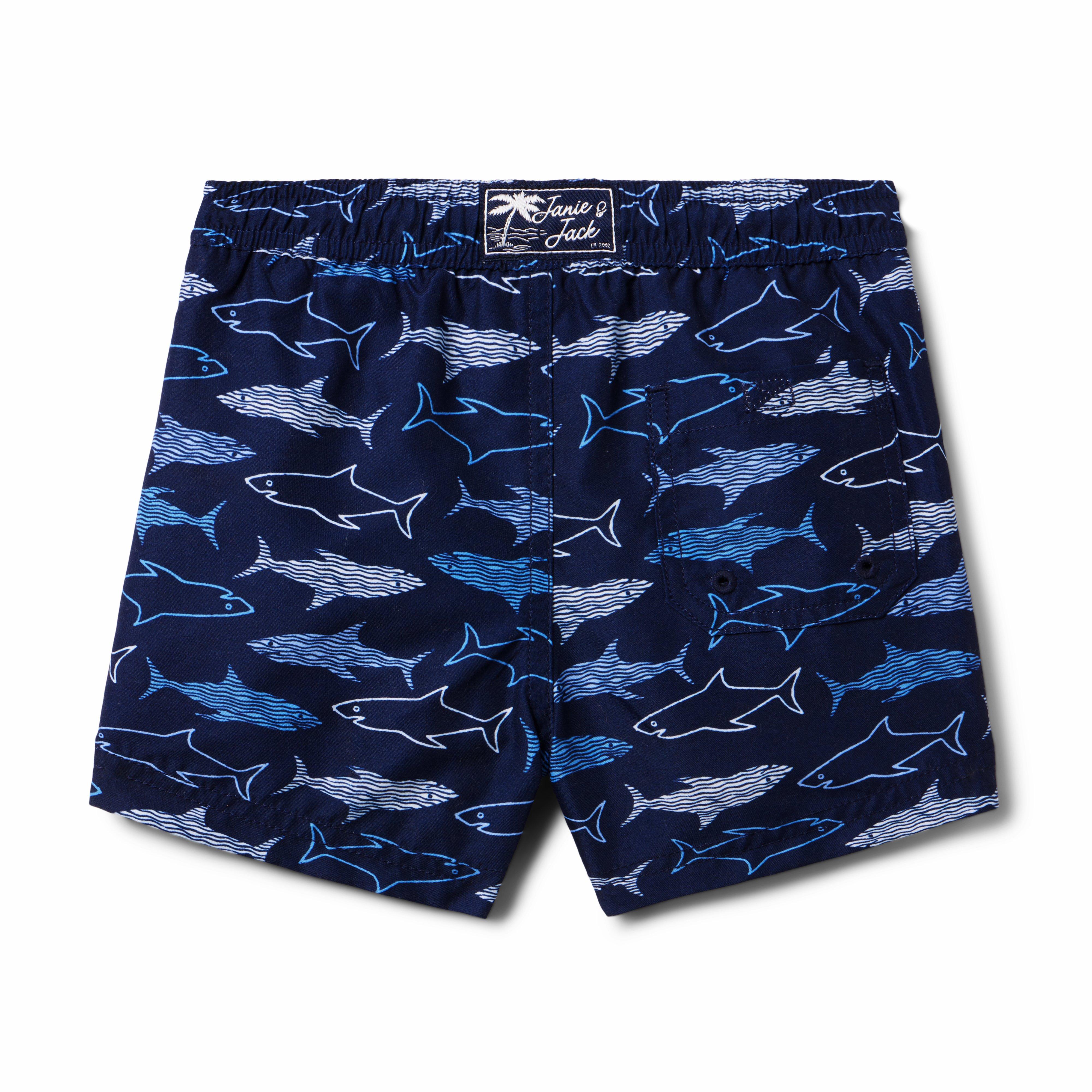 Recycled Shark Swim Trunk image number 1