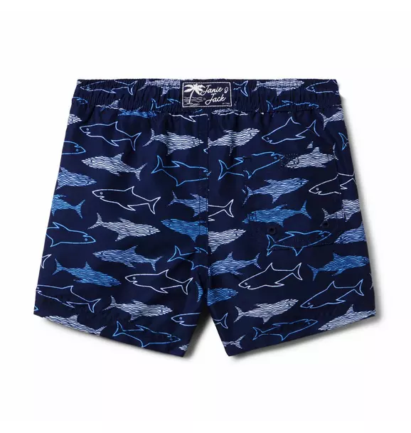 Recycled Shark Swim Trunk image number 1