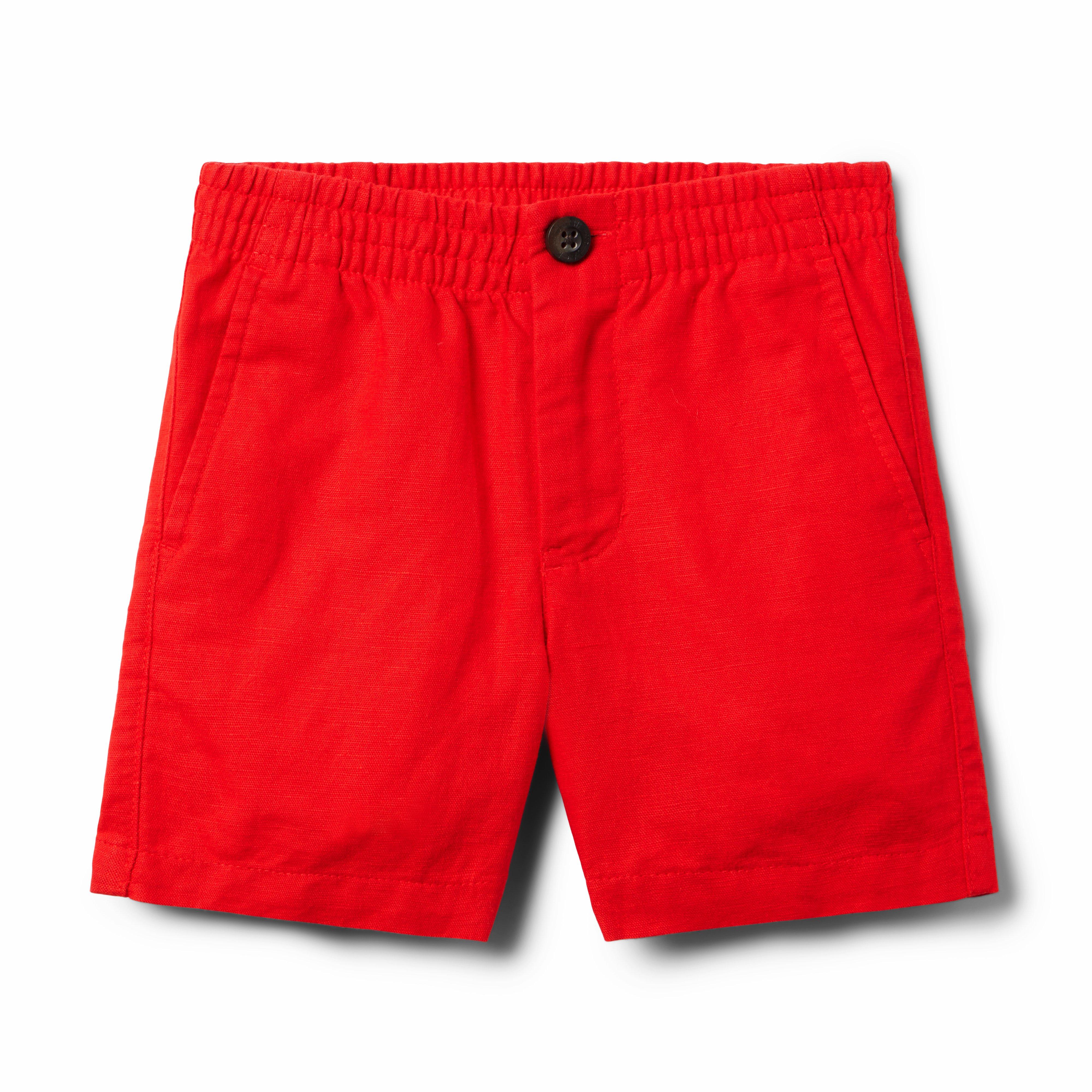 Linen-Cotton Pull-On Short