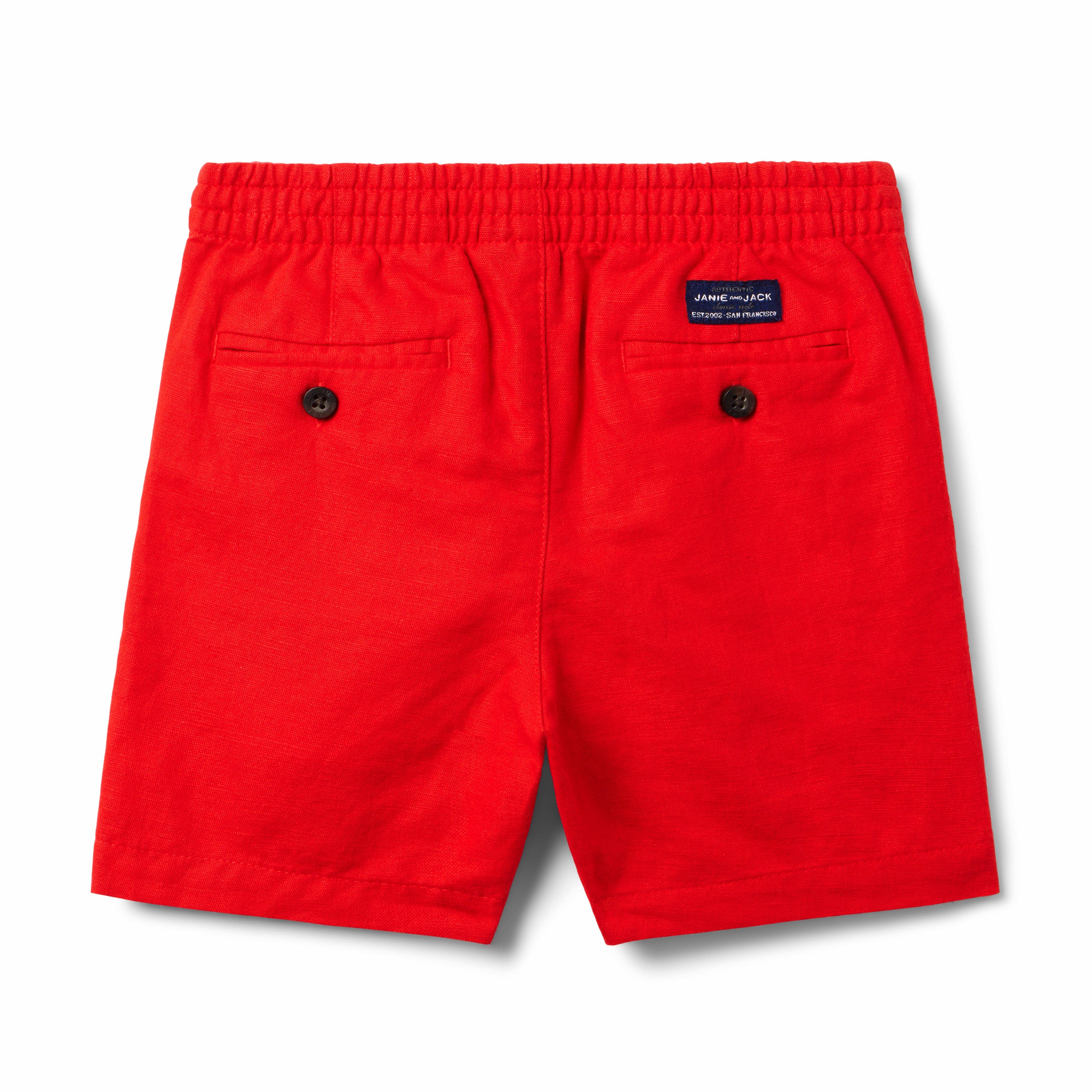 Linen-Cotton Pull-On Short