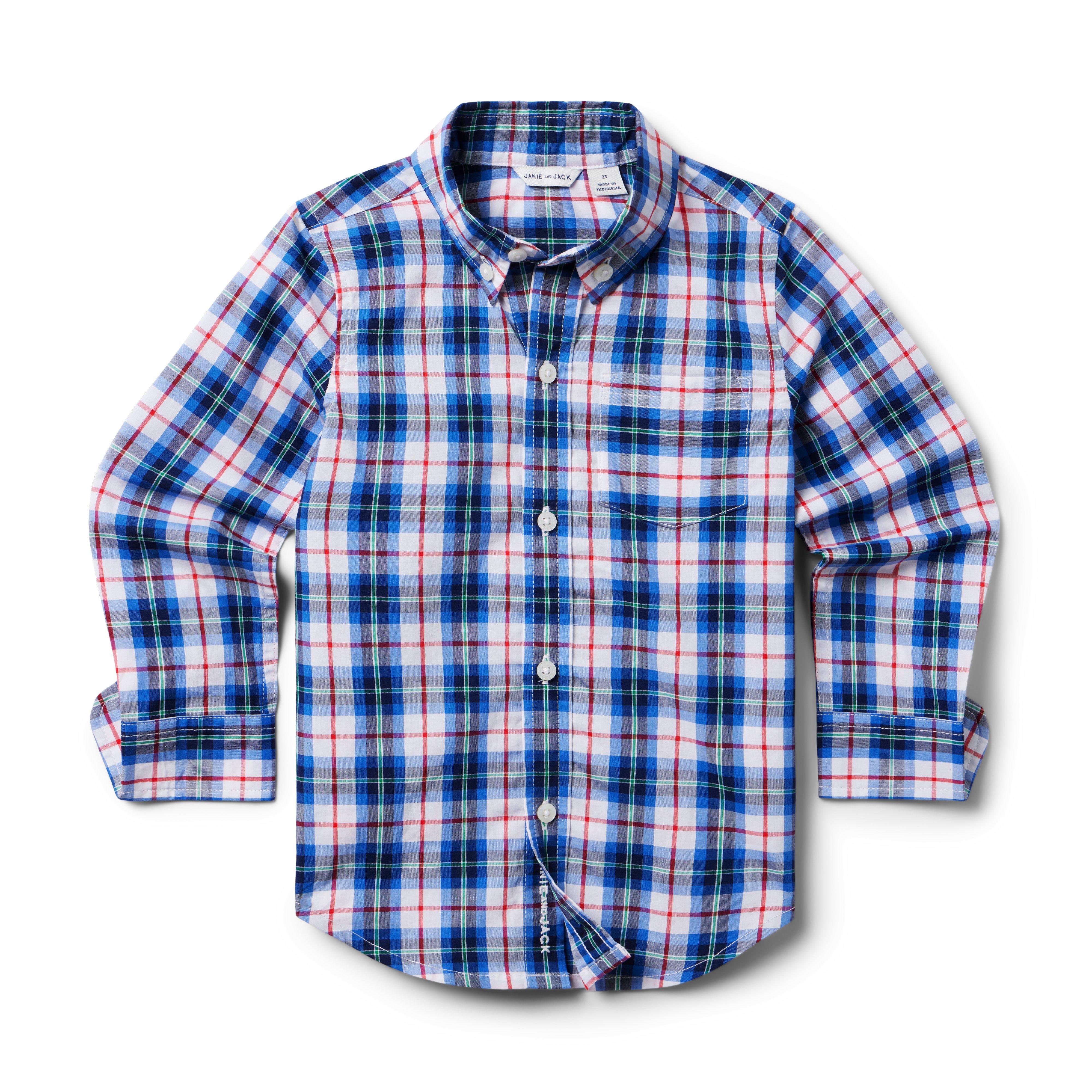 Ocean Blue Checked Shirt