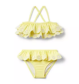 Recycled Eyelet 2-Piece Swimsuit