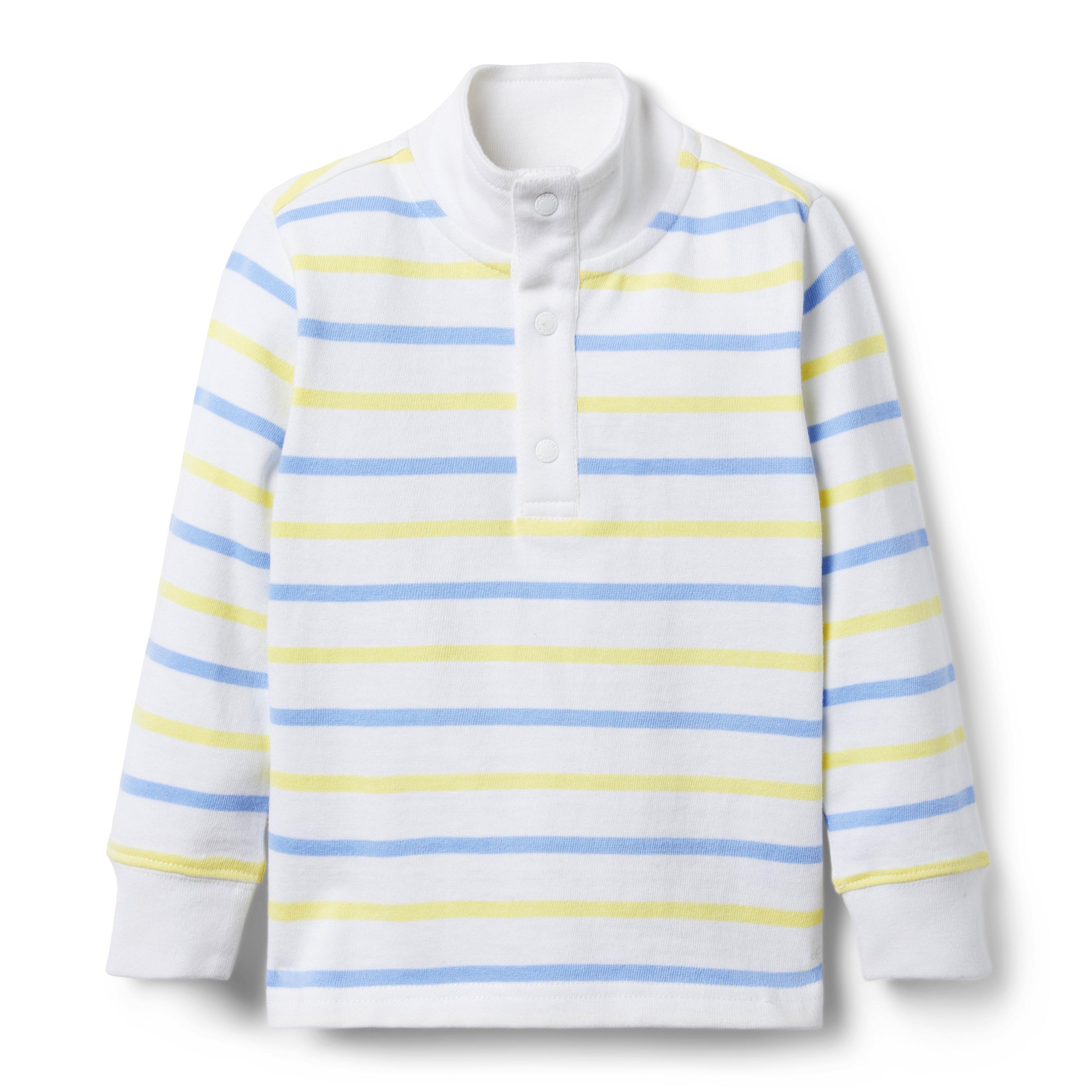 Striped Half Snap Pullover