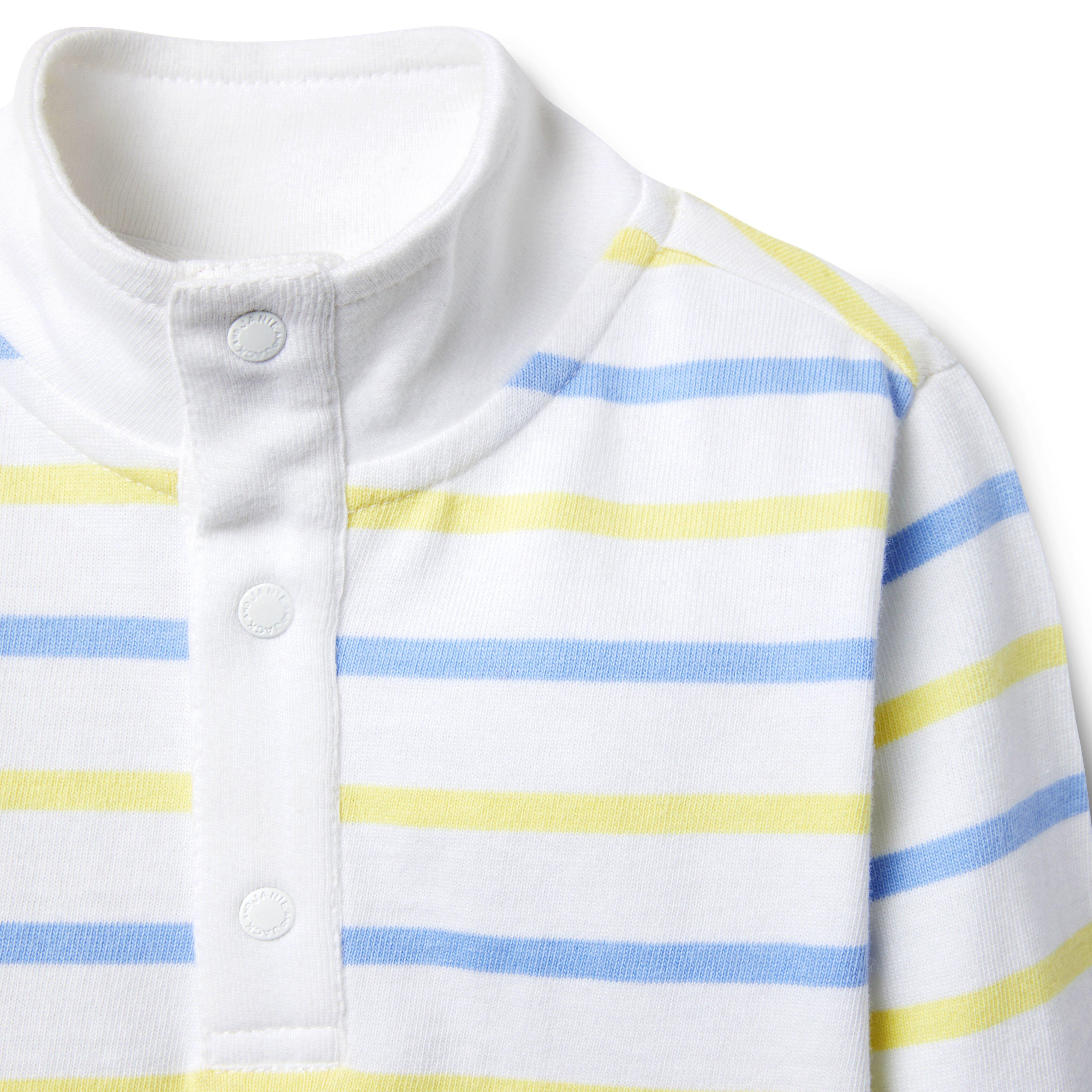 Striped Half Snap Pullover