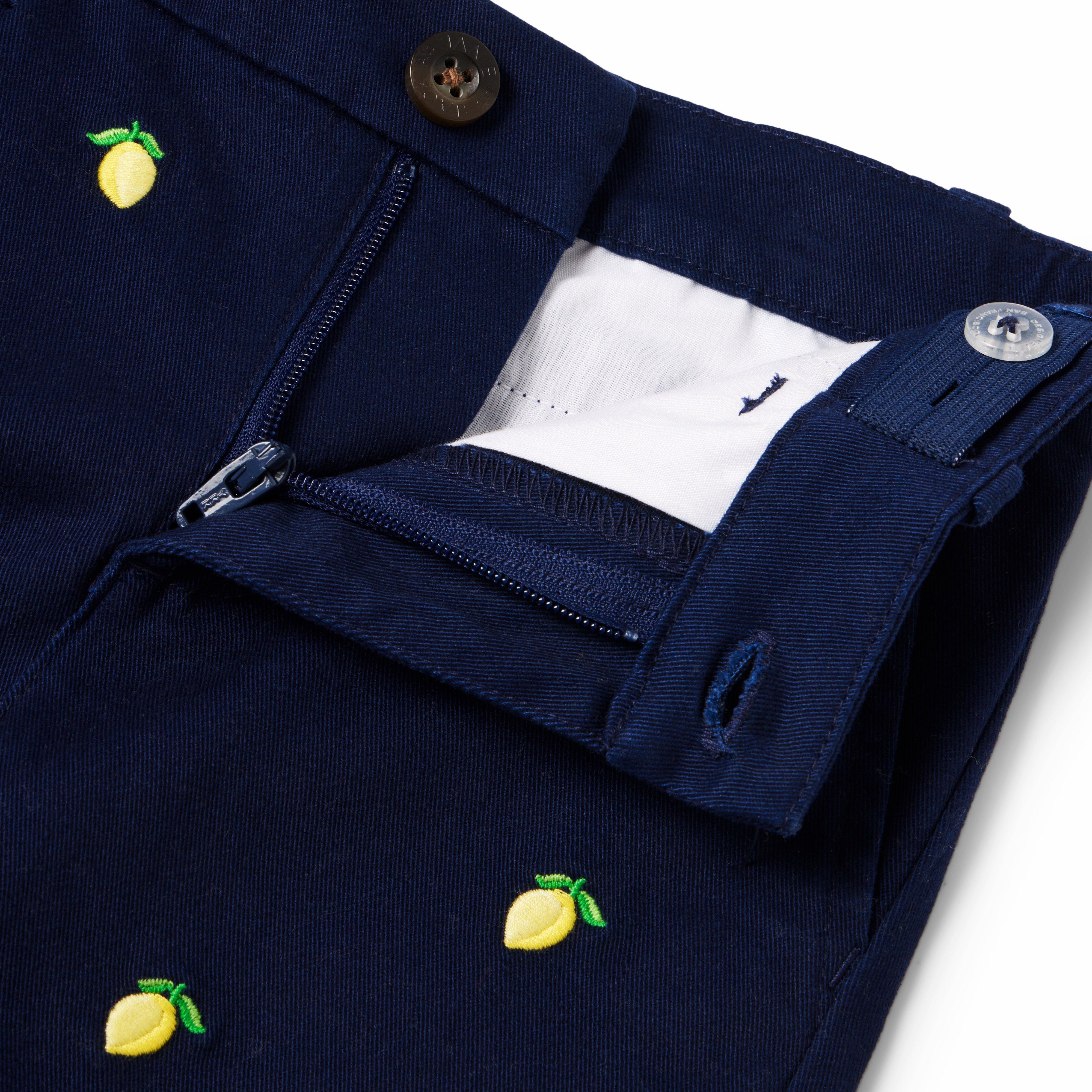 The Embroidered Twill Short