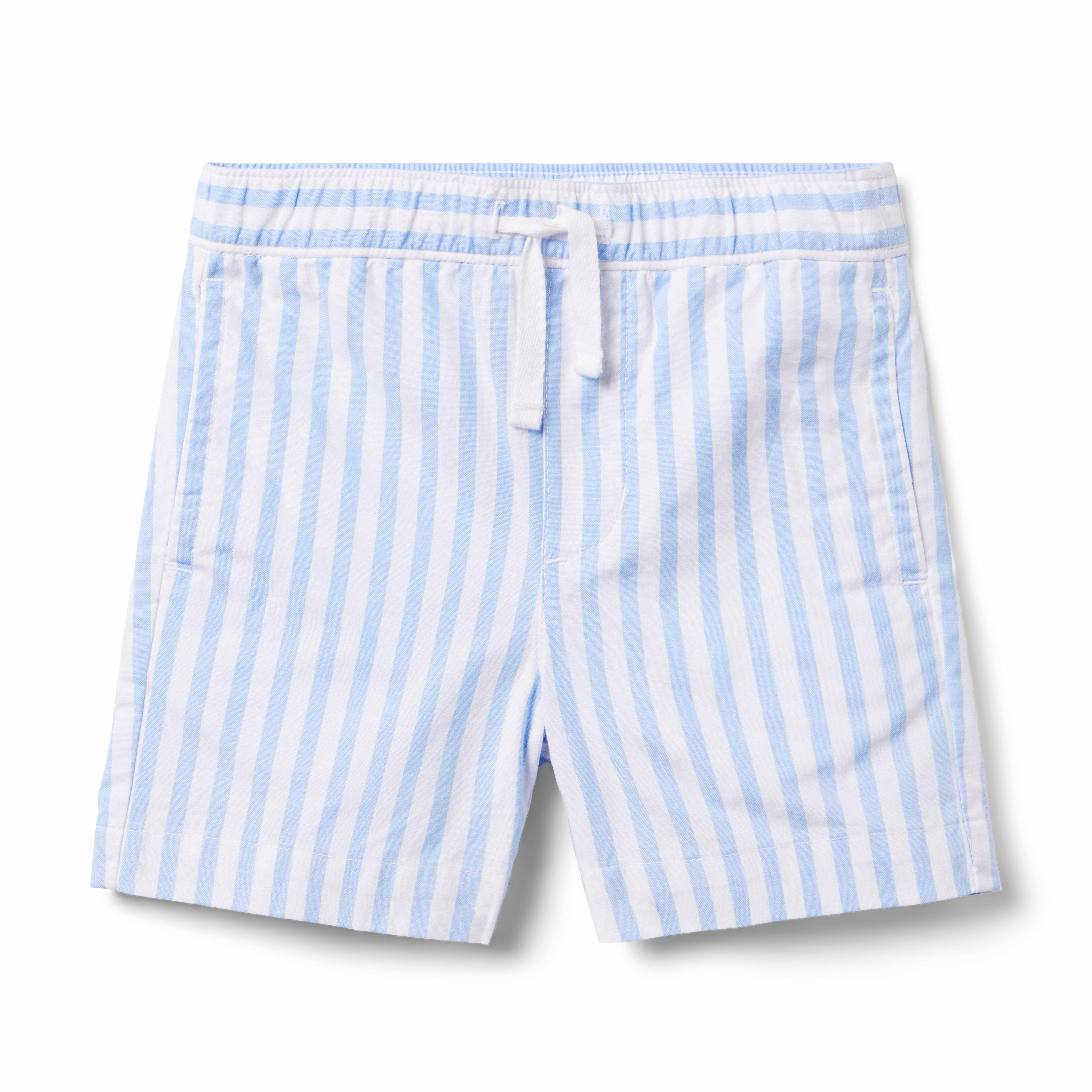 Striped Poplin Pull-On Short image number 0