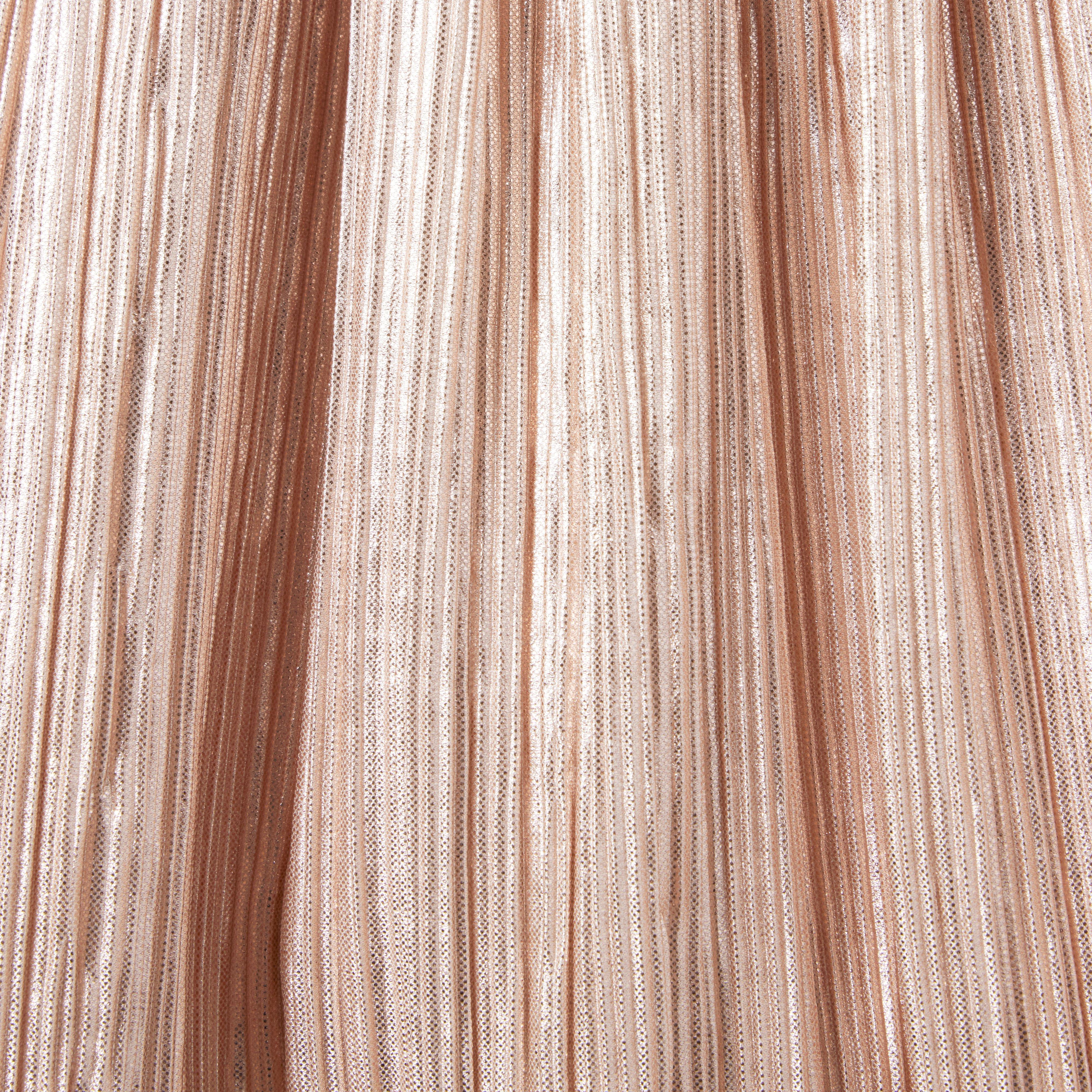 Metallic Plisse Bow Dress image number 2
