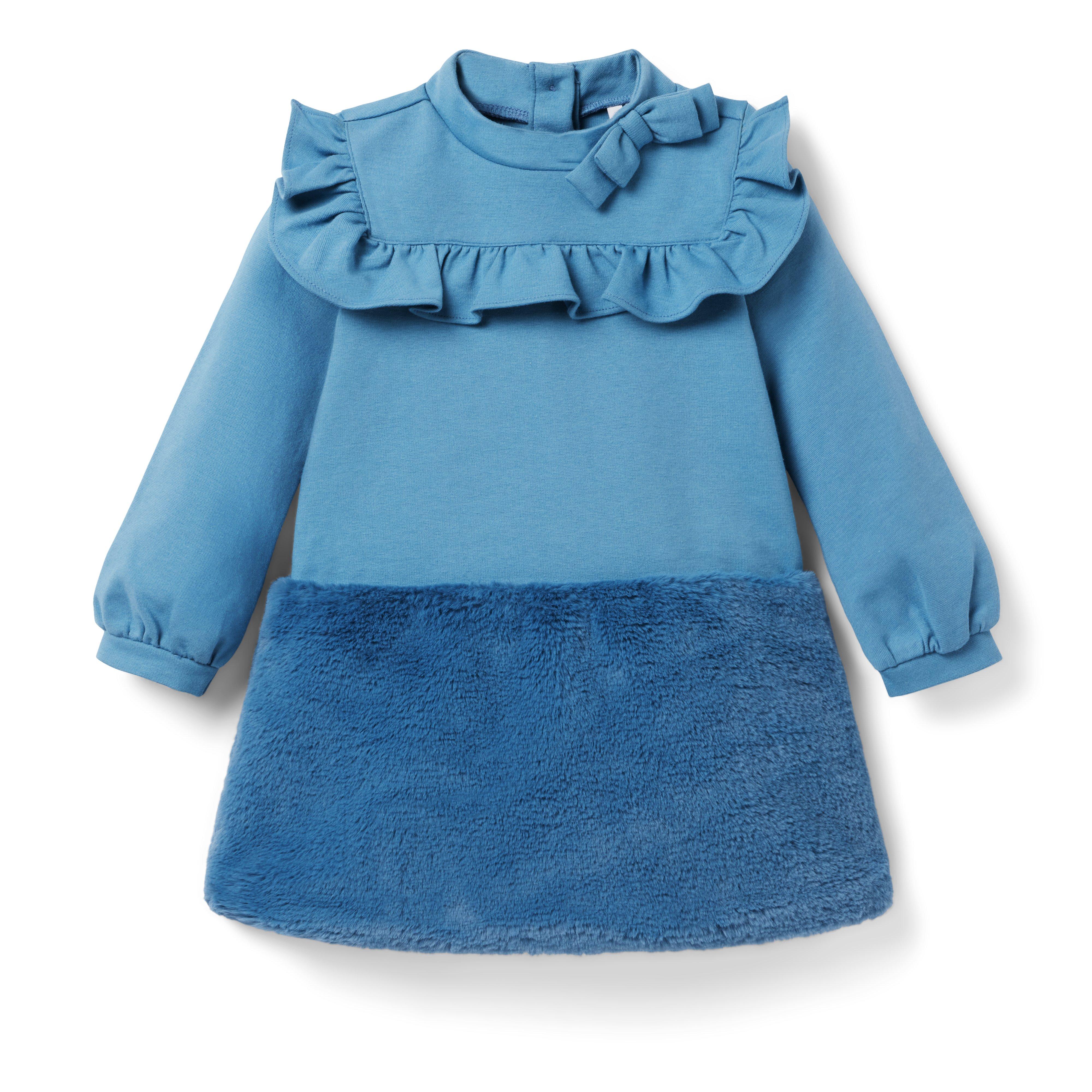 Faux Fur Ponte Dress image number 0
