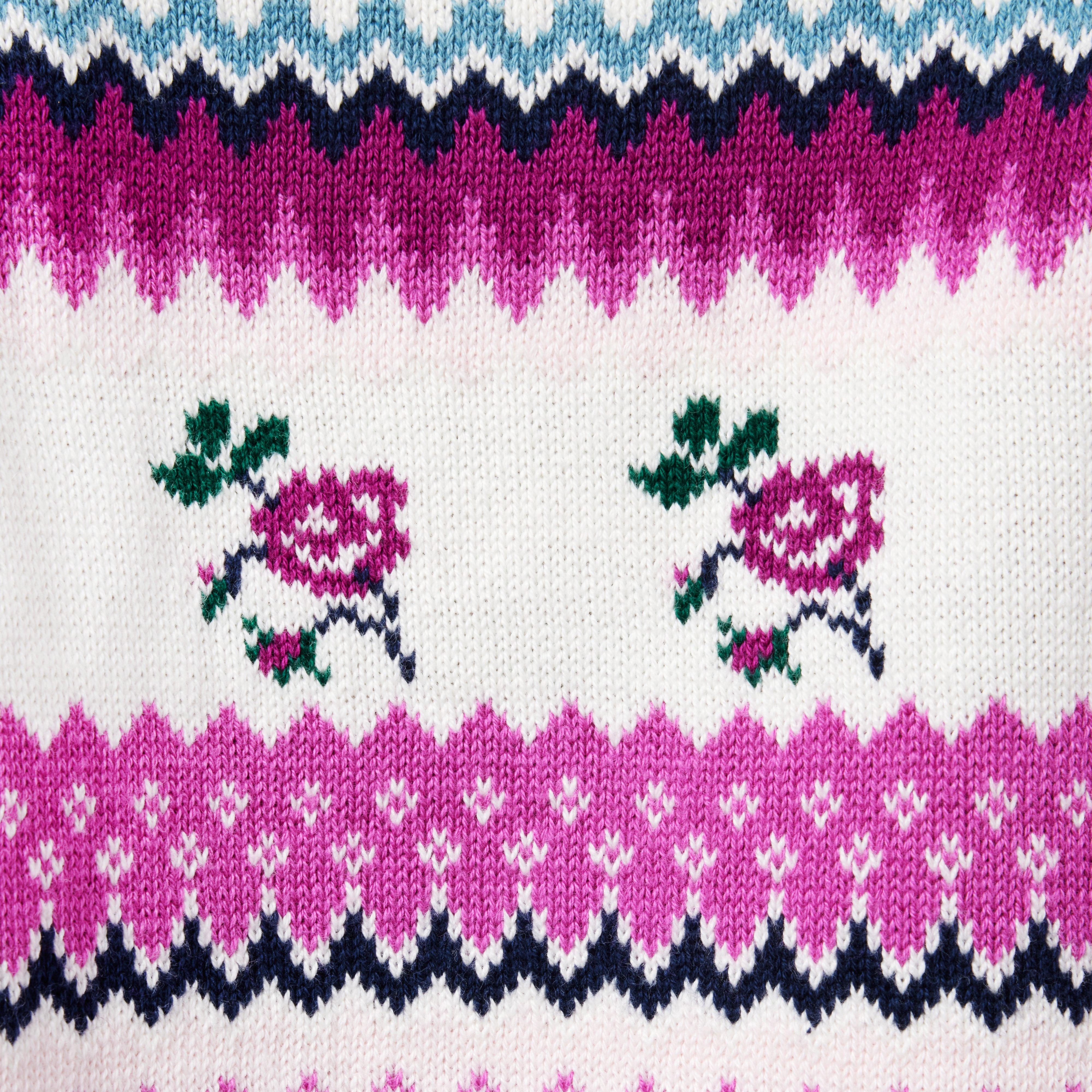 Rose Fair Isle Sweater
