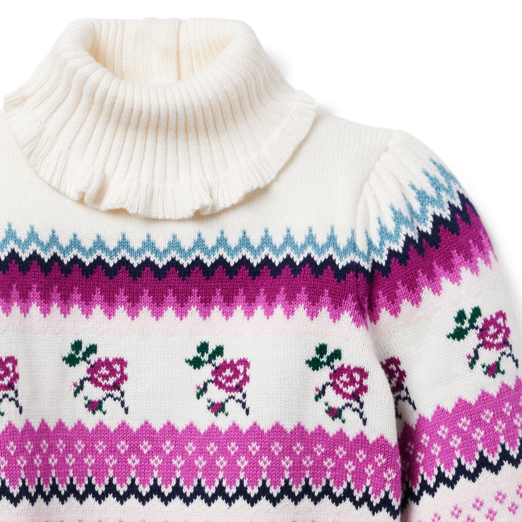 Rose Fair Isle Sweater image number 3