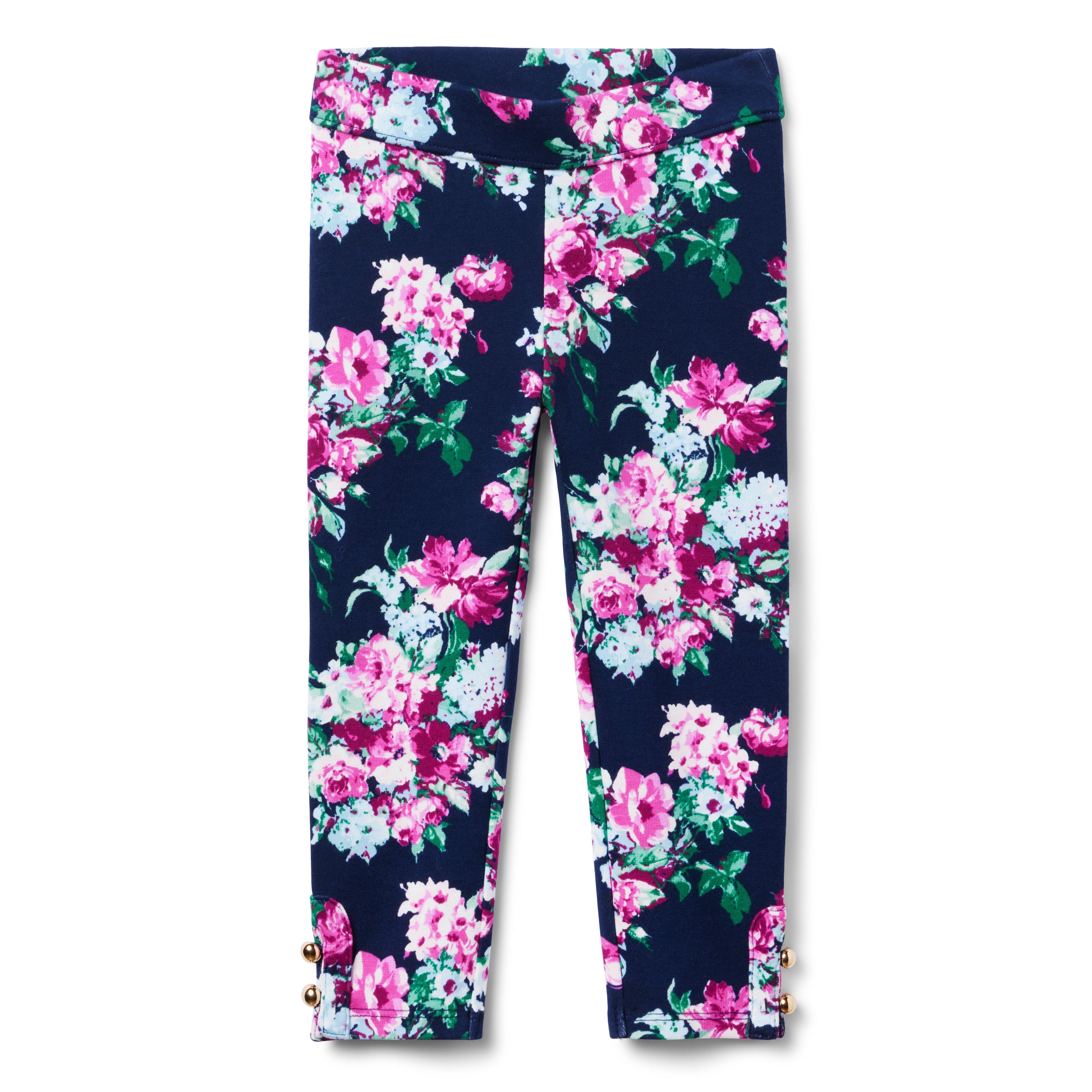 Floral Button Cuff Ponte Pant image number 0