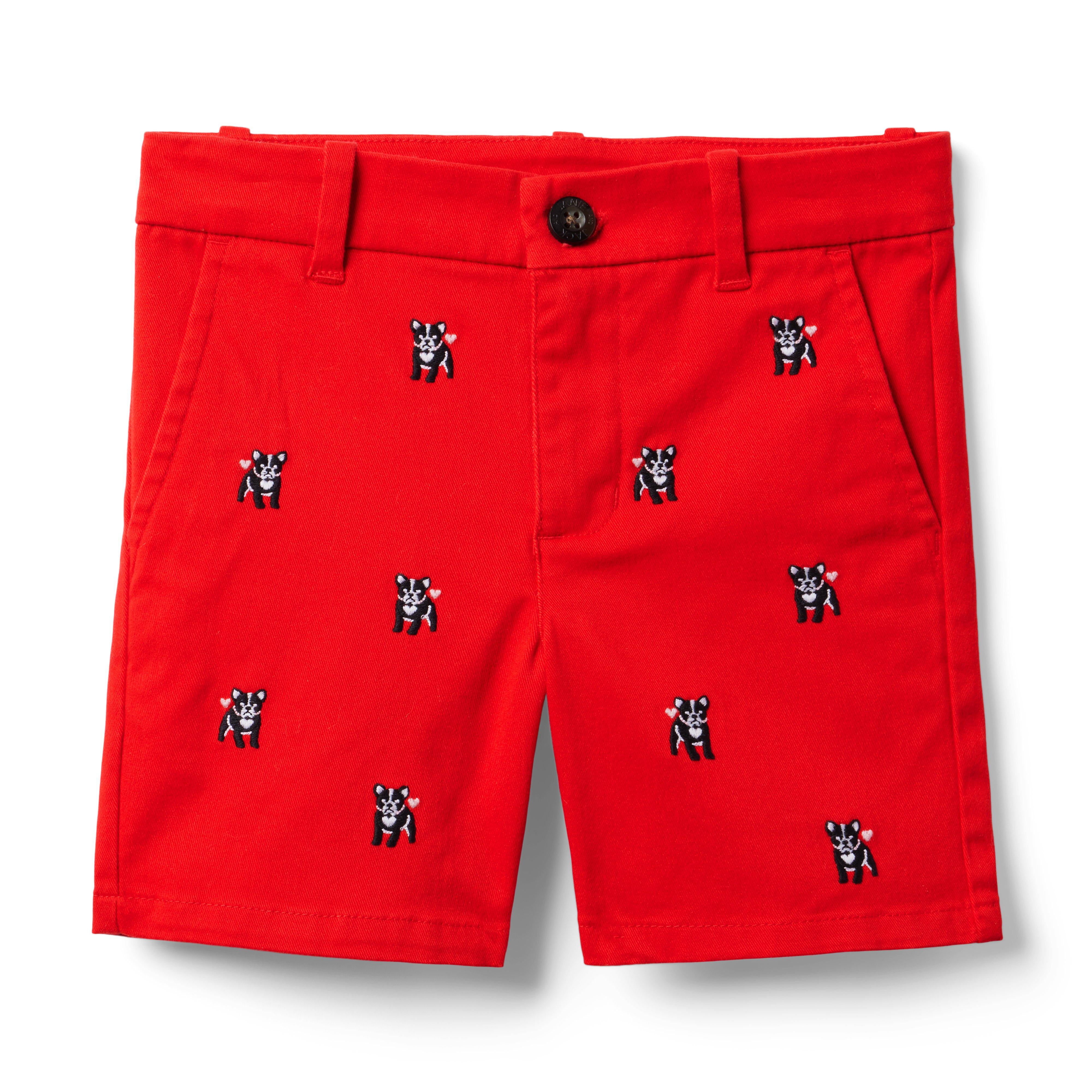 The Embroidered Twill Short