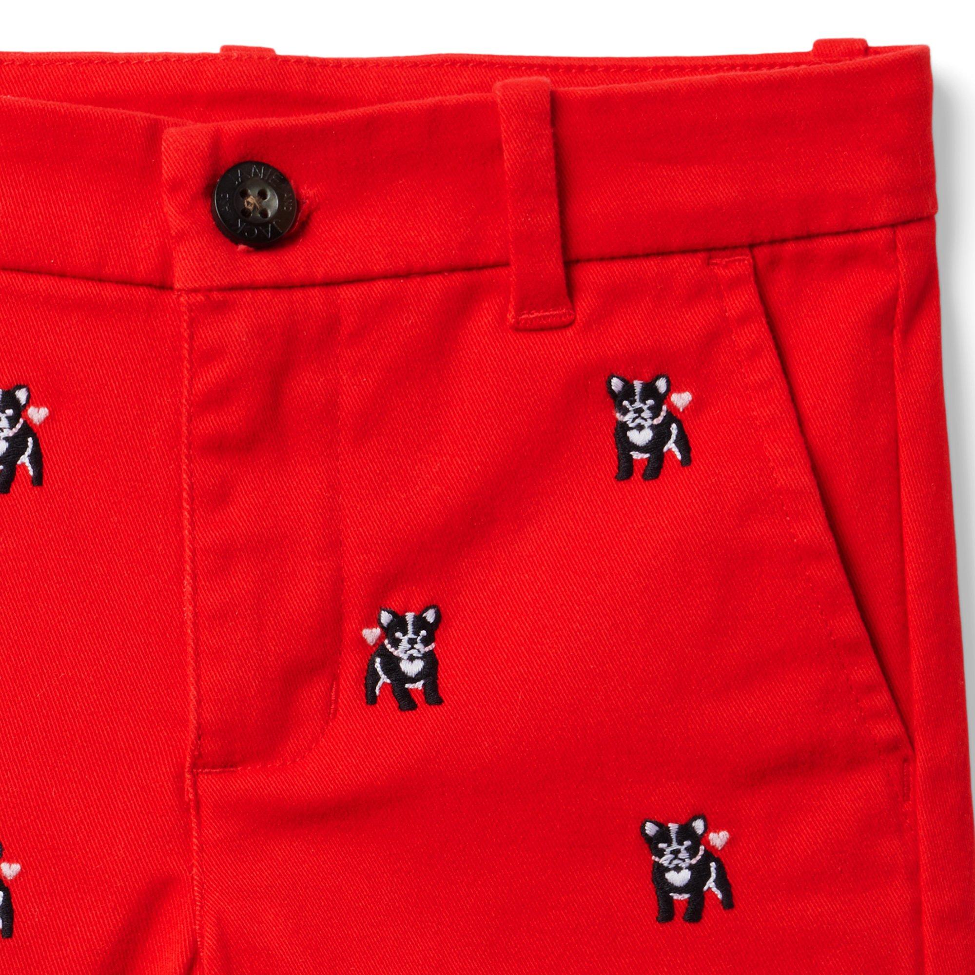 The Embroidered Twill Short