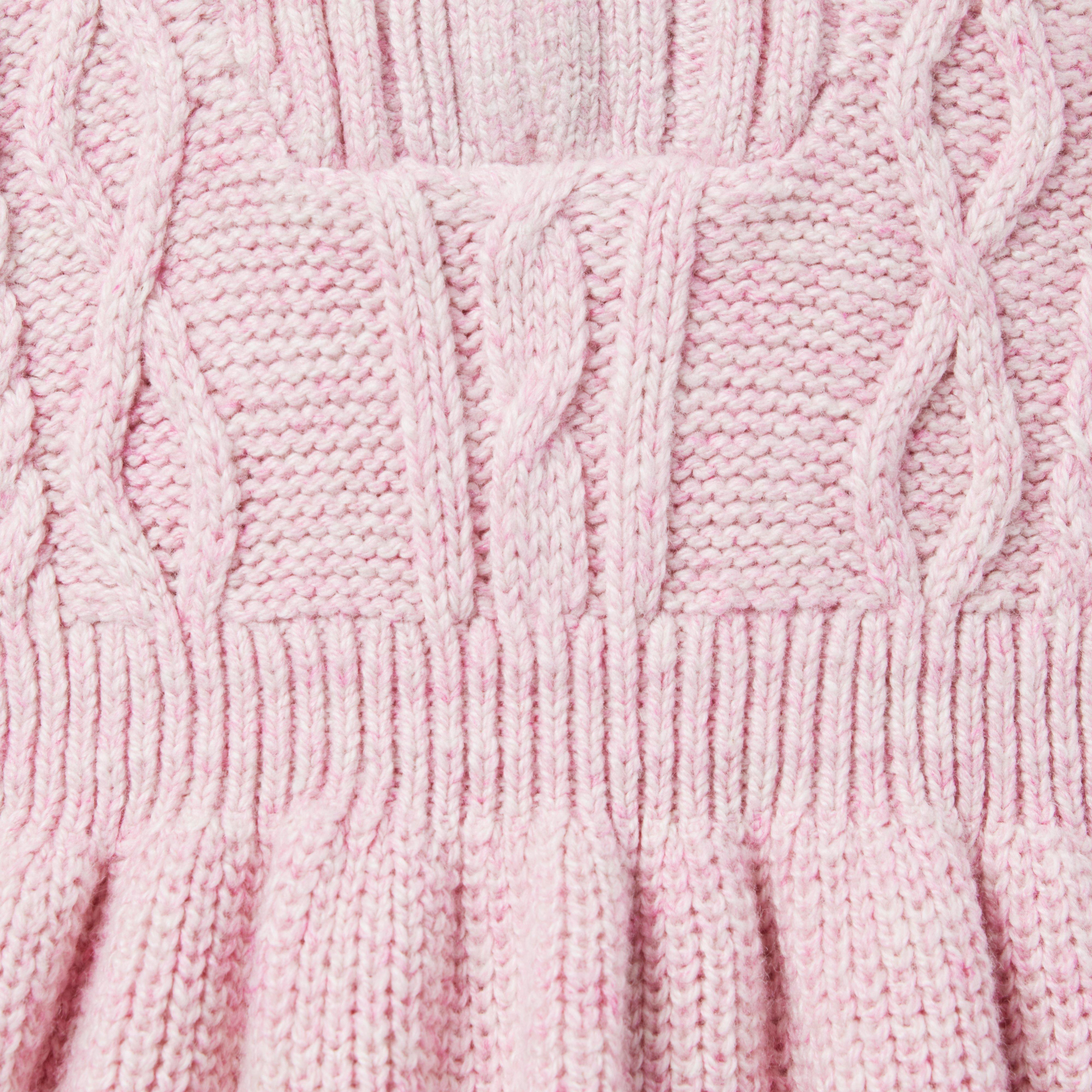 Cable Knit Zip Sweater Dress image number 2