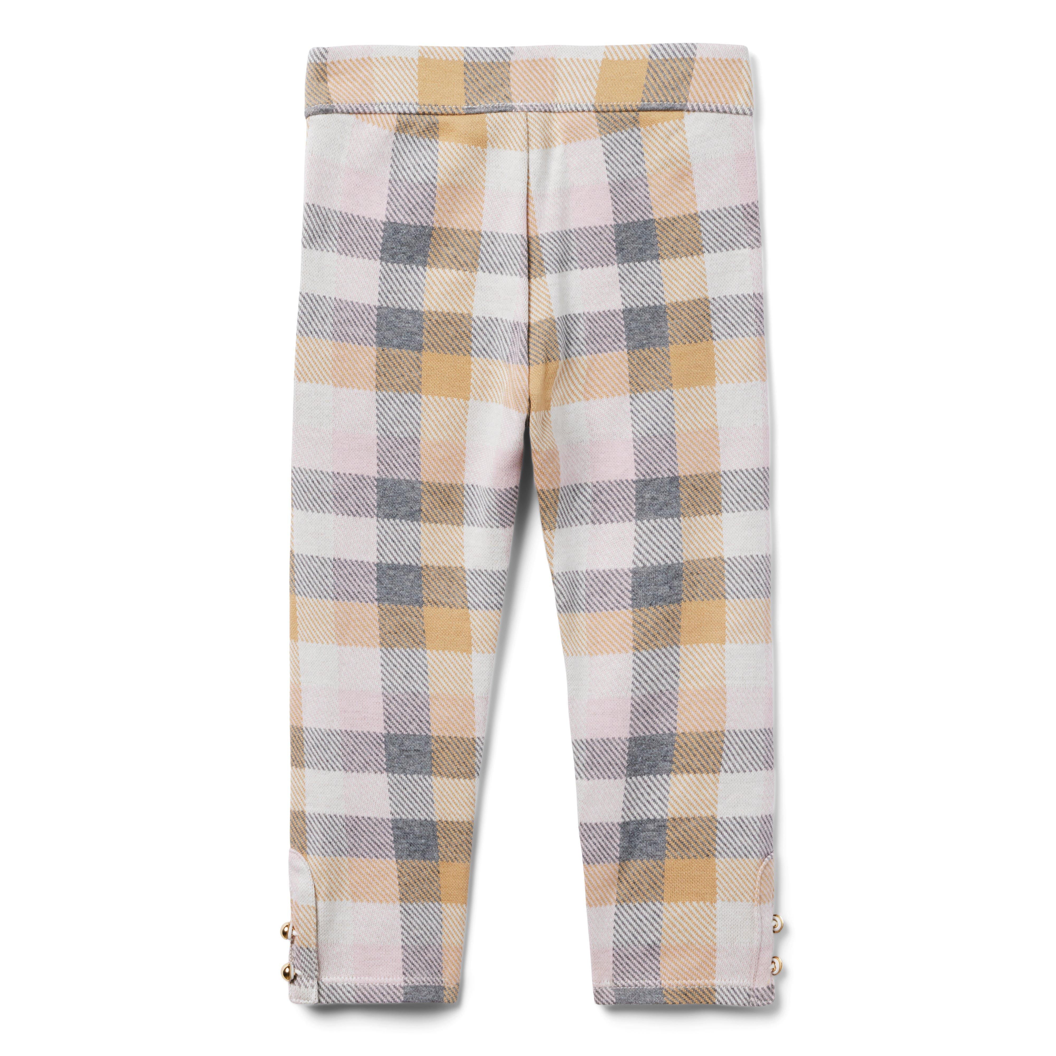 Tartan Button Cuff Jacquard Pant image number 1
