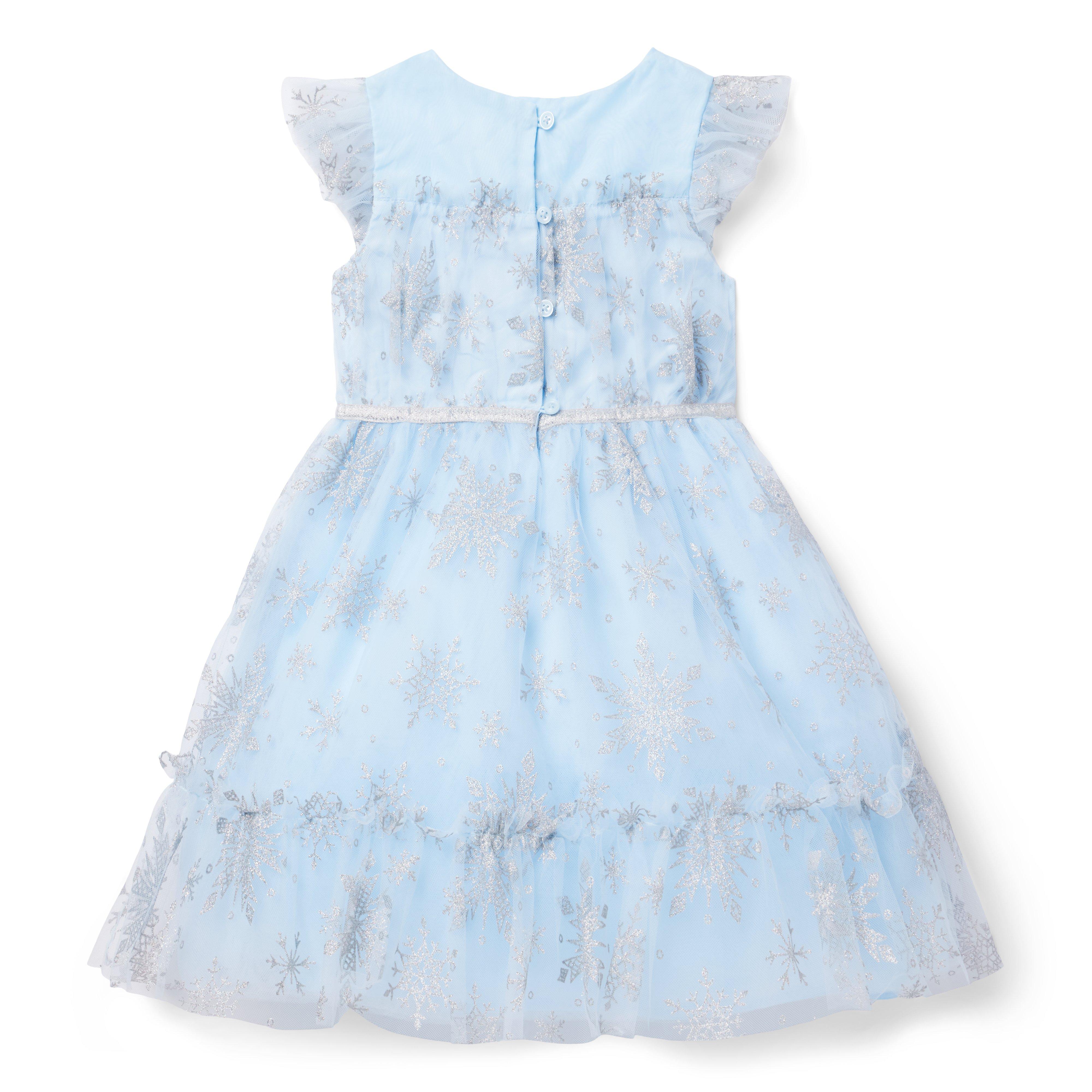 Girl Ice Blue Snowflake Disney Frozen Snowflake Dress by Janie and