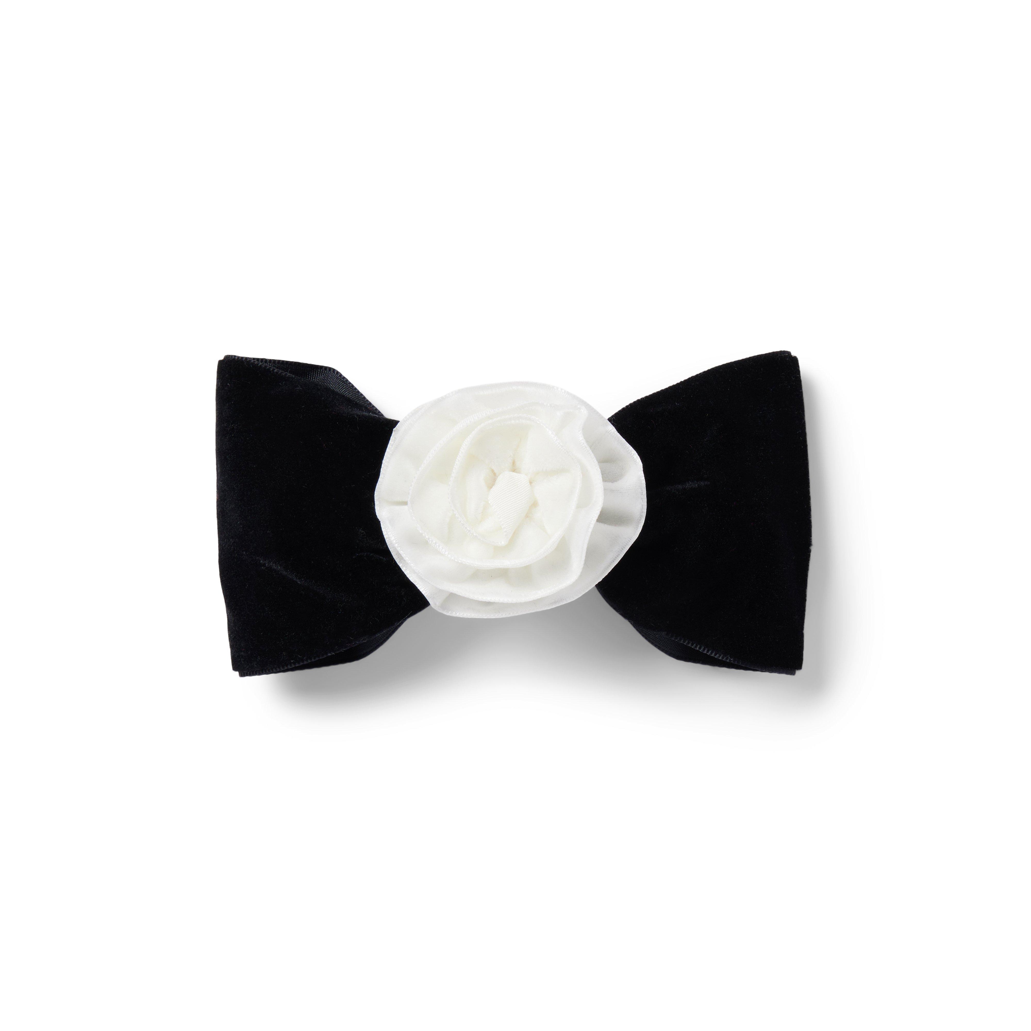 Baby JJ Black Velvet Rosette Bow Barrette by Janie and Jack