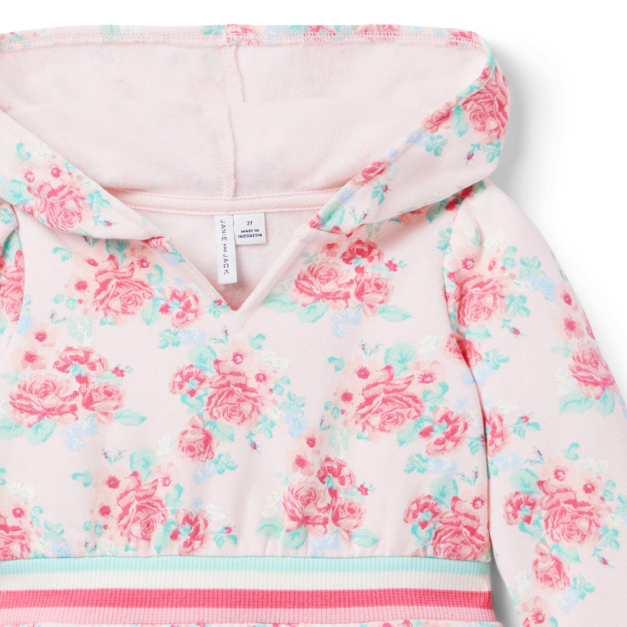 Floral Hooded Fleece Dress image number 3