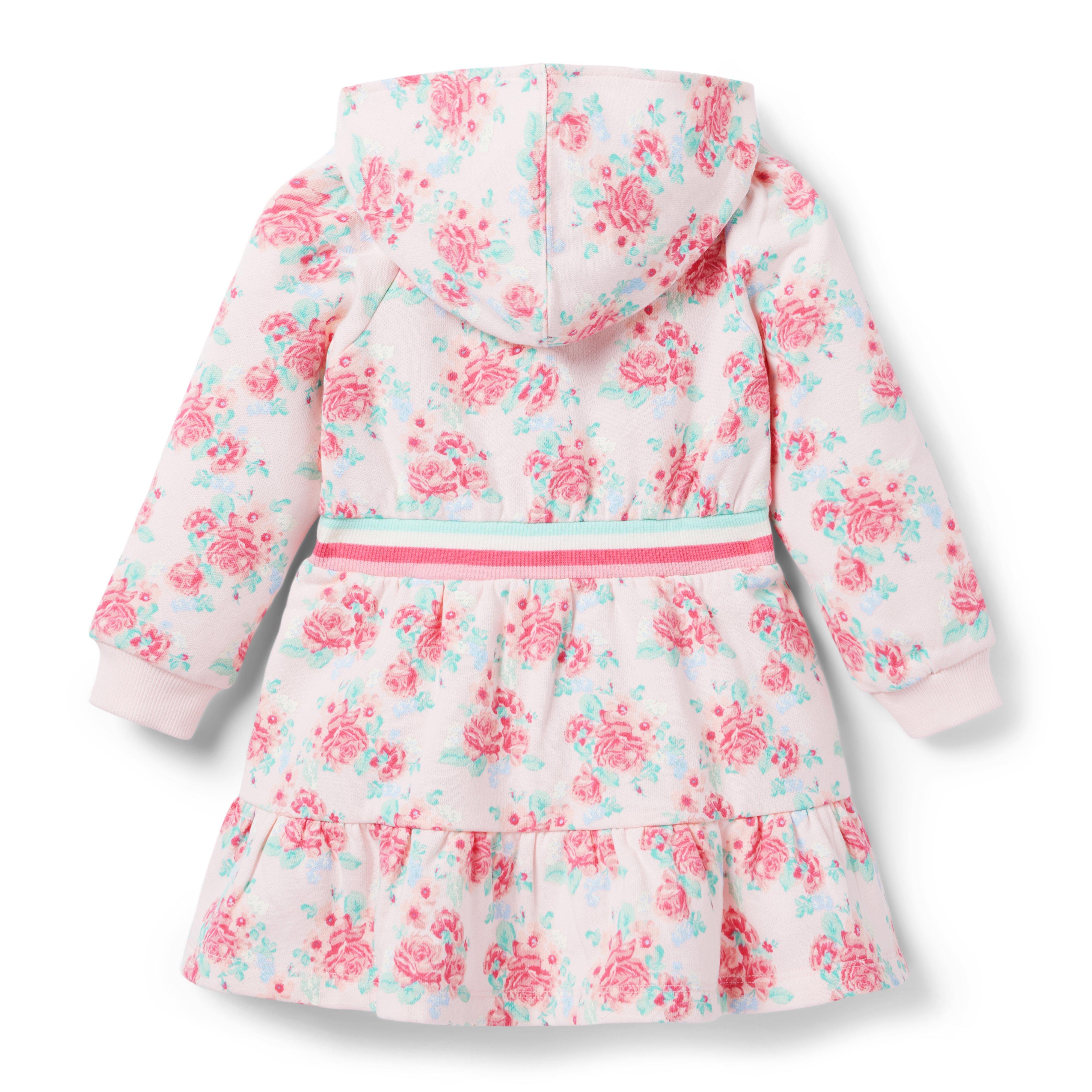 Floral Hooded Fleece Dress image number 1