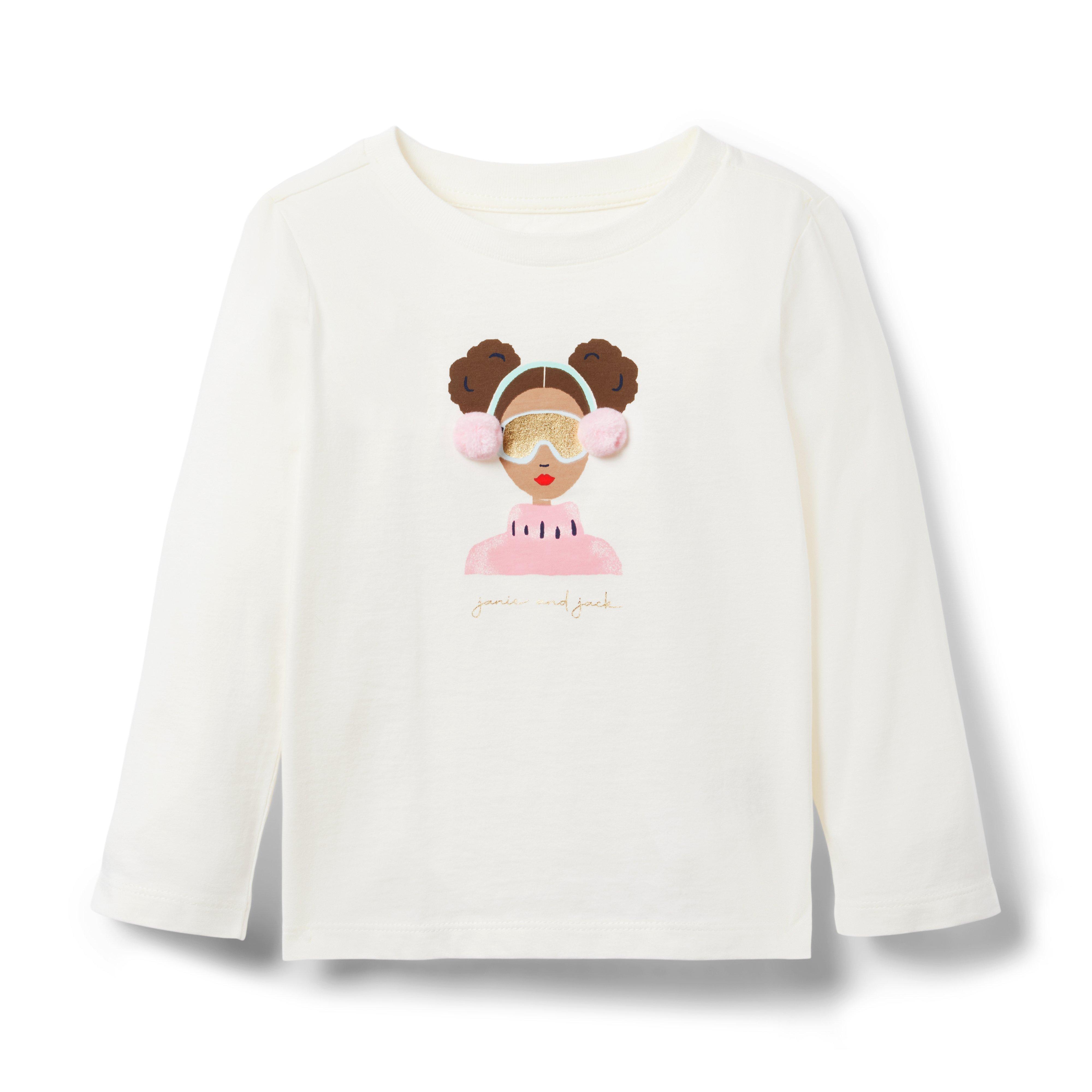 6/$20 ⭐️ 𝅺Gymboree Pink Winter Theme Long Sleeves Top US 3T