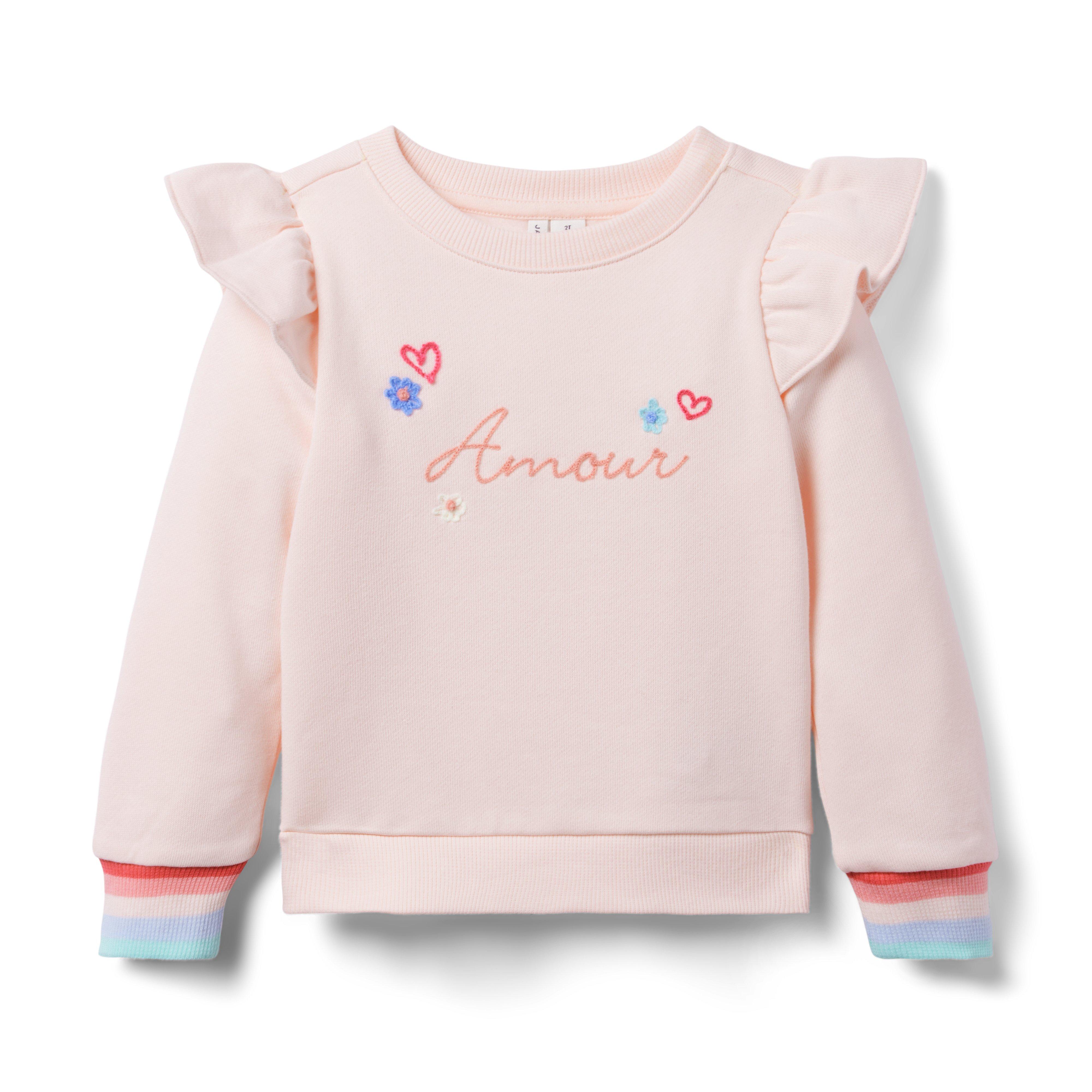 Amour Ruffle Shoulder Sweatshirt image number 0