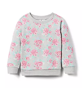 Floral French Terry Sweatshirt