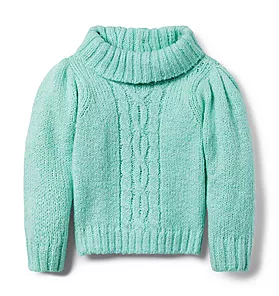 Cable Knit Marled Sweater