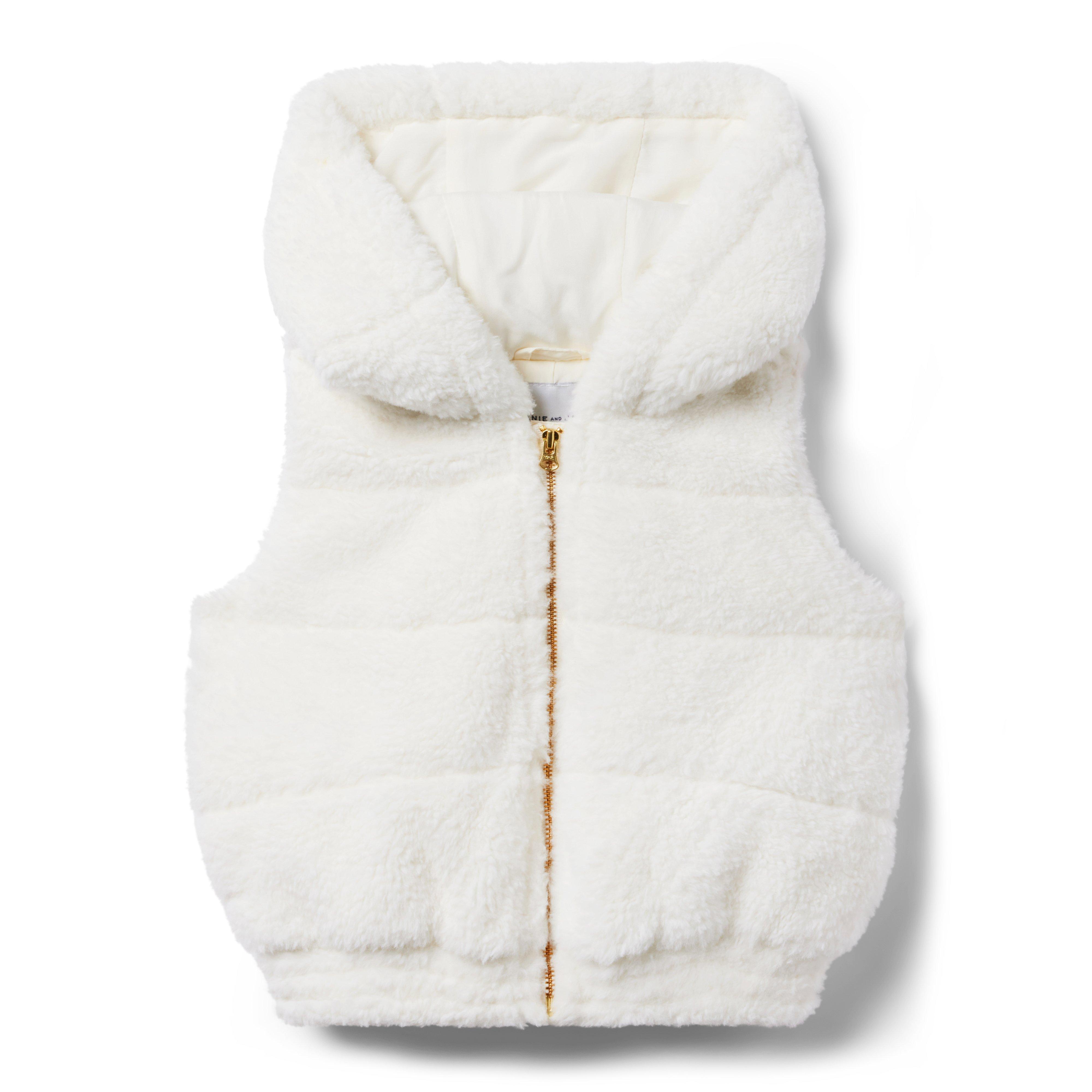 Girl Cream And Sugar The Plush Faux Fur Vest by Janie and Jack