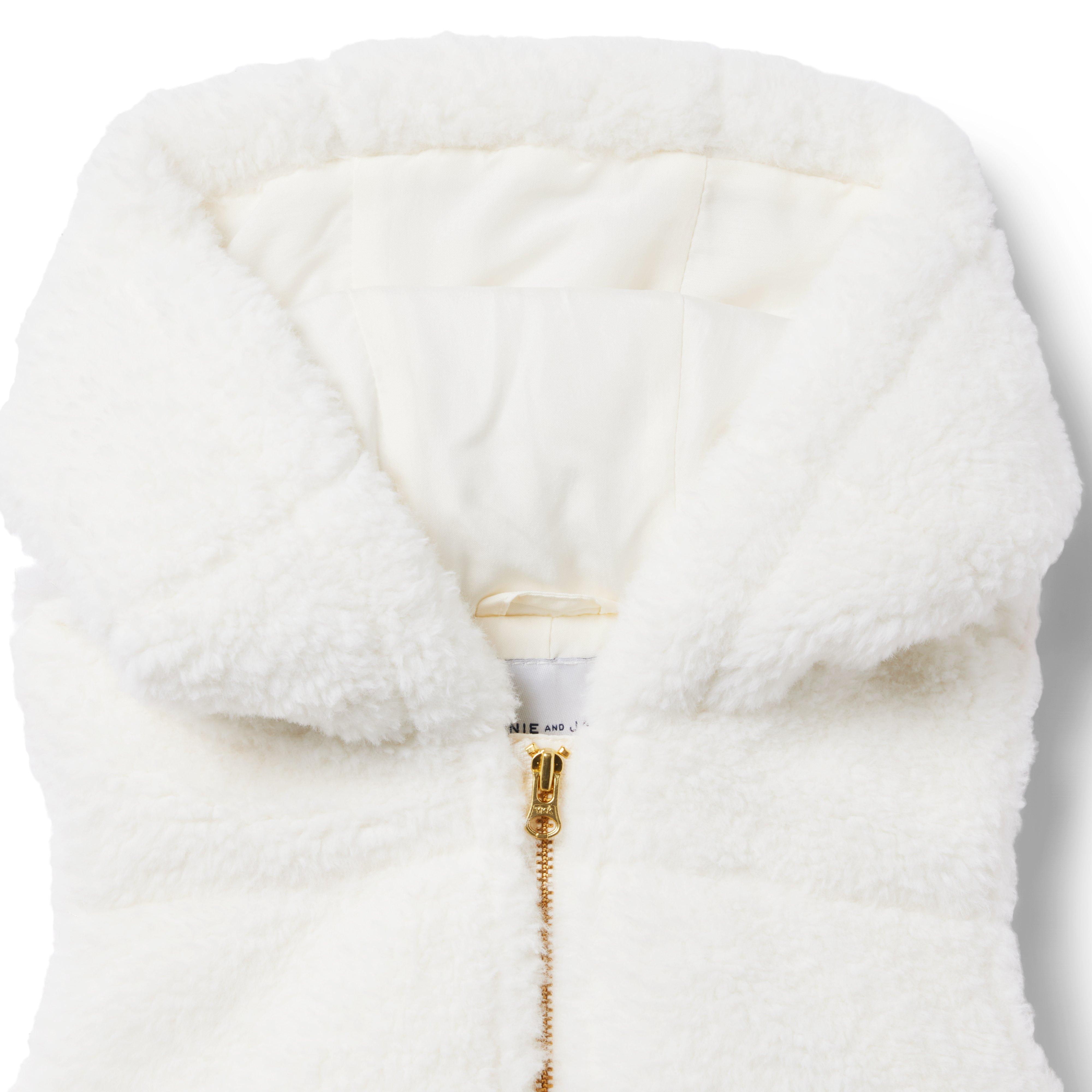 Girl Cream And Sugar The Plush Faux Fur Vest by Janie and Jack