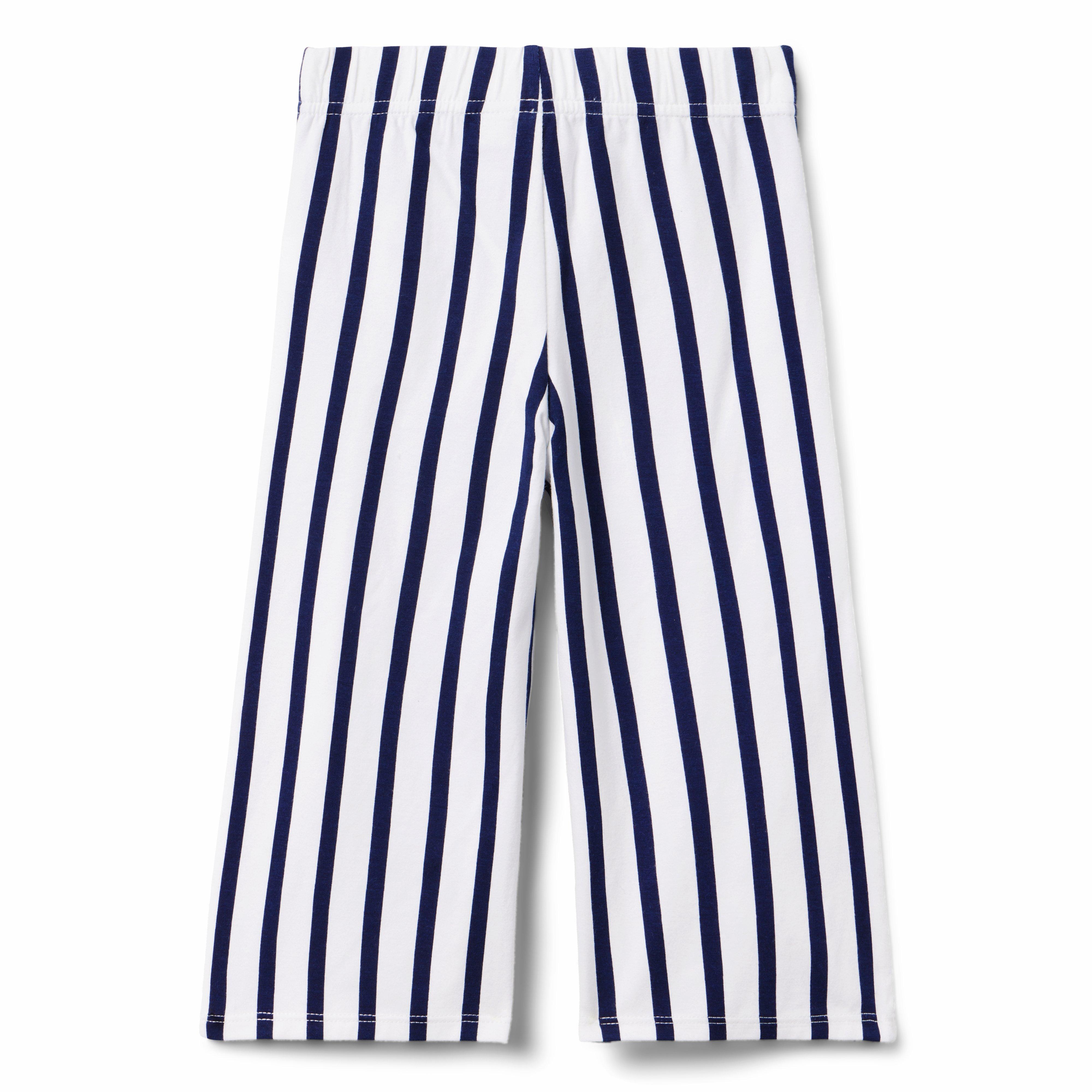 Girl Merchant Marine Stripe The Wide Leg Resort Pant by Janie and Jack