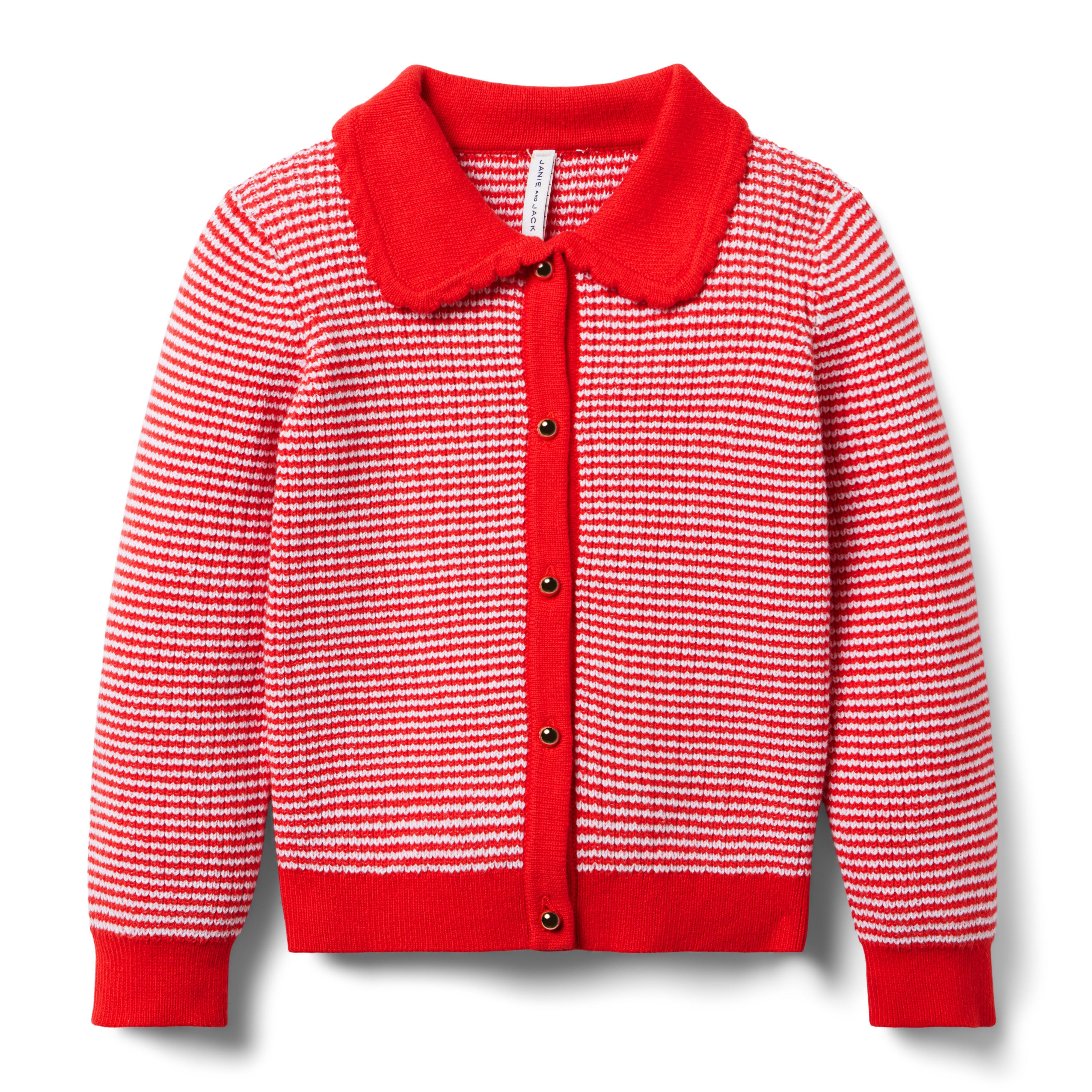 Striped Collared Cardigan image number 0